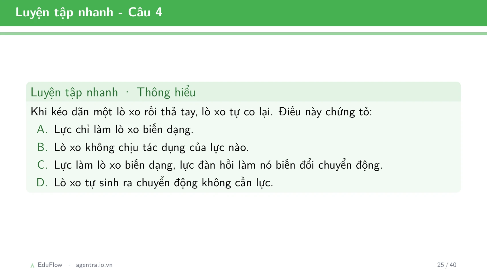 Lực và biểu diễn lực — slide 25