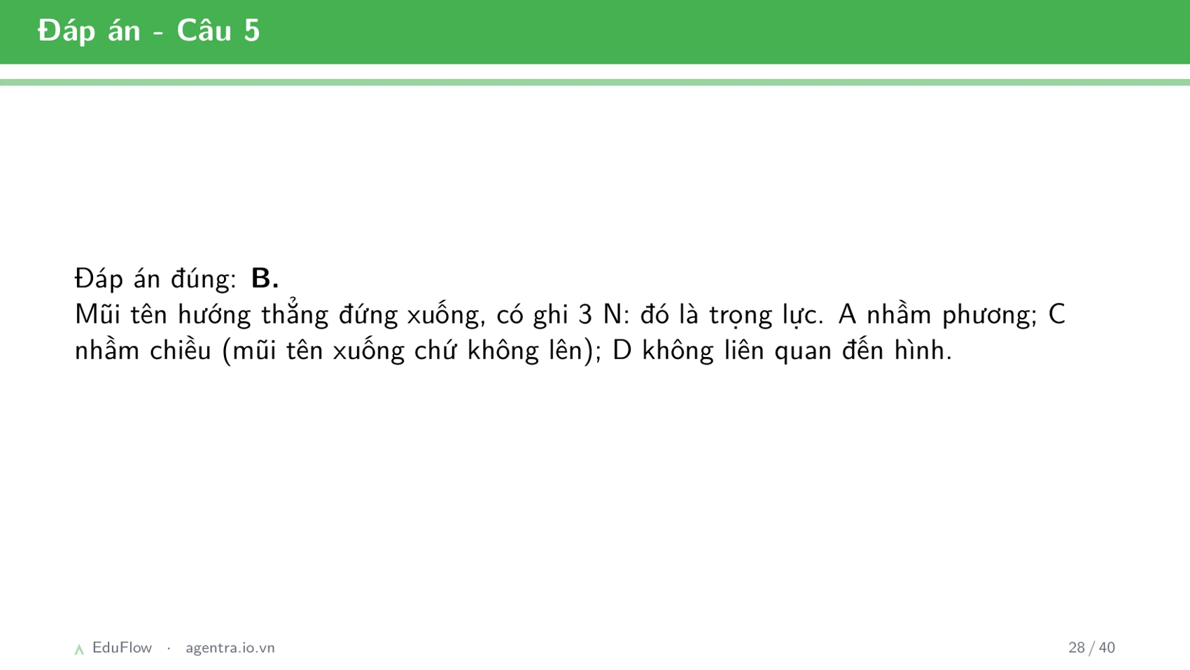 Lực và biểu diễn lực — slide 28