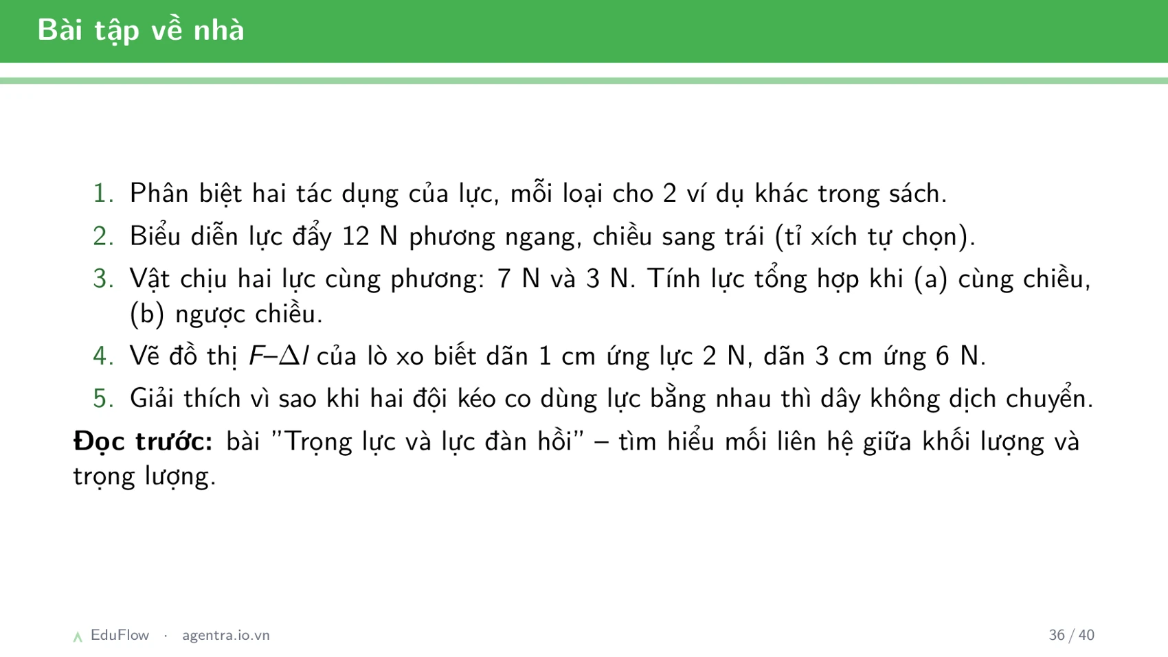 Lực và biểu diễn lực — slide 36