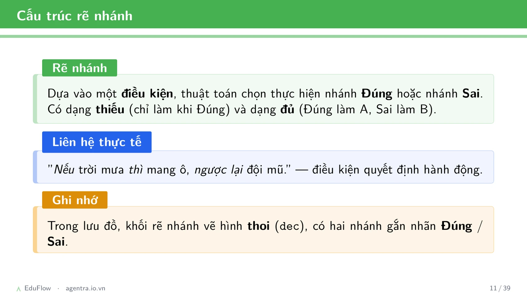 Thuật toán và cấu trúc điều khiển — slide 11