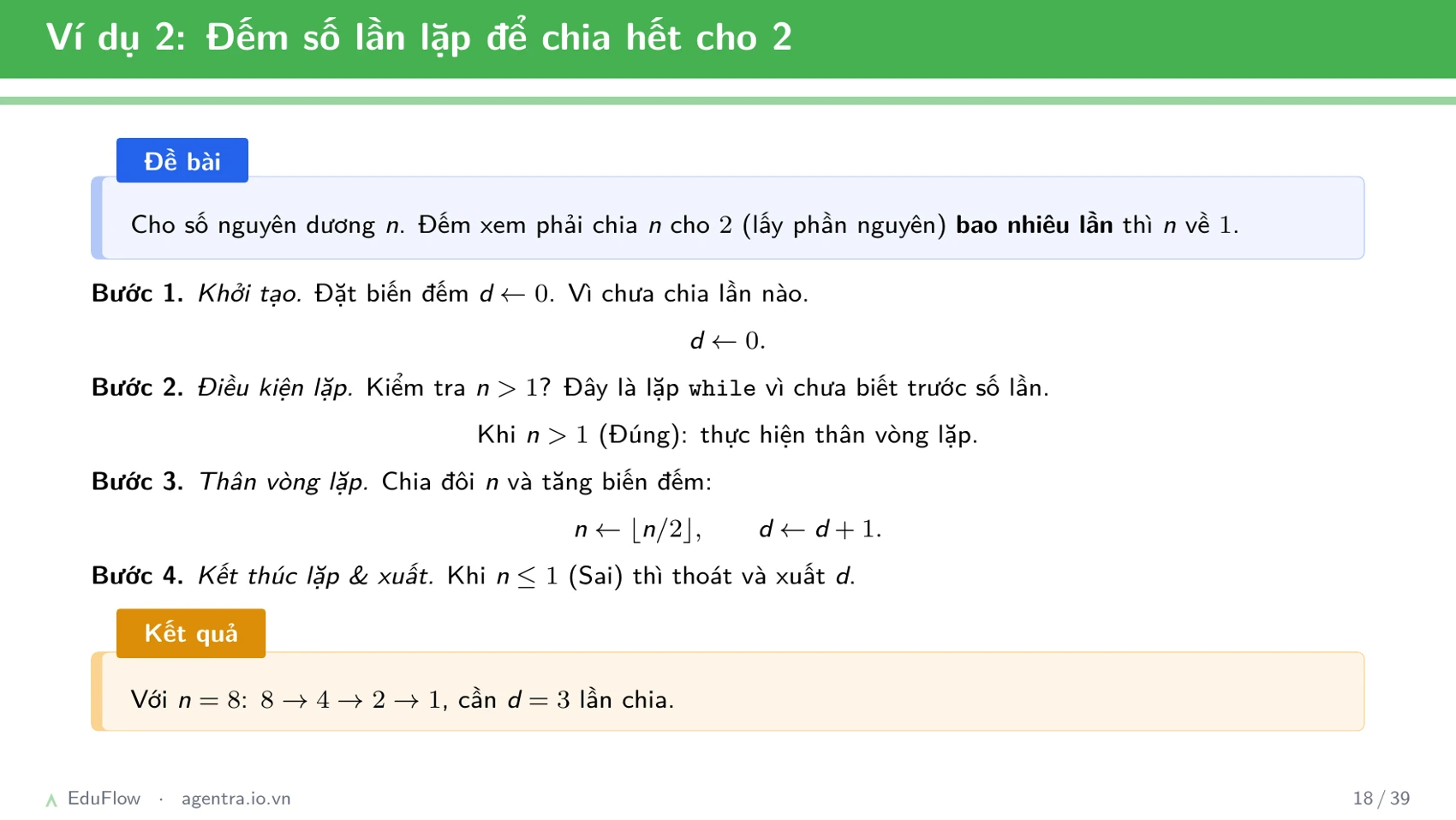 Thuật toán và cấu trúc điều khiển — slide 18