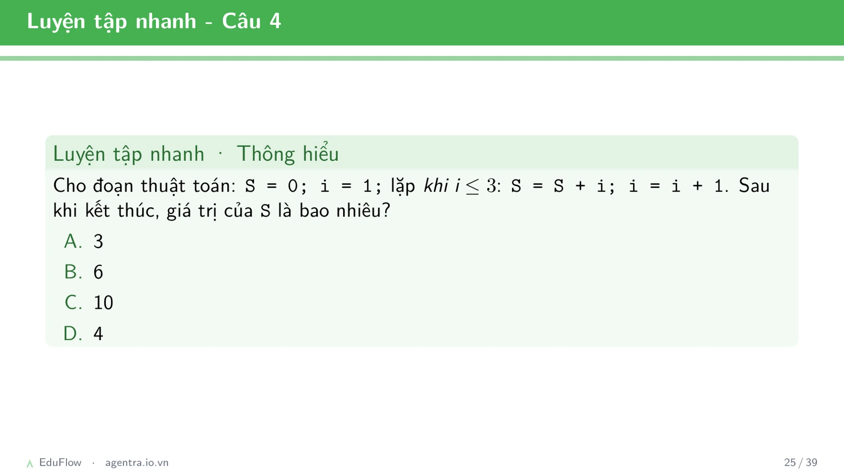 Thuật toán và cấu trúc điều khiển — slide 25