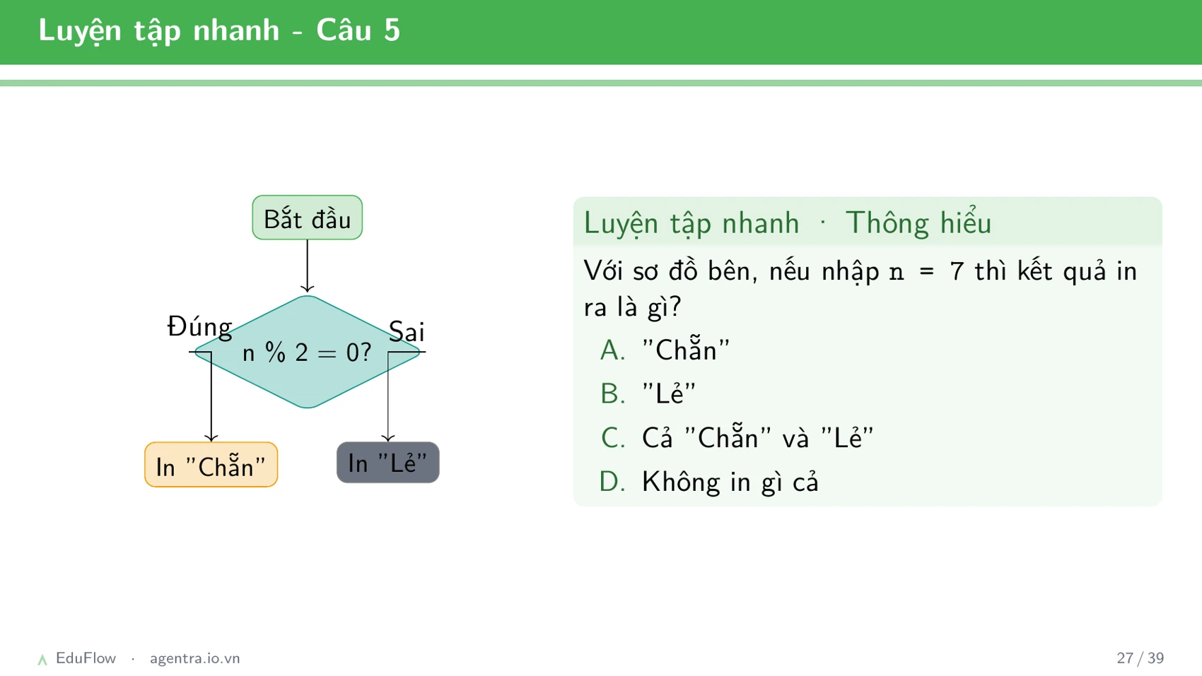 Thuật toán và cấu trúc điều khiển — slide 27