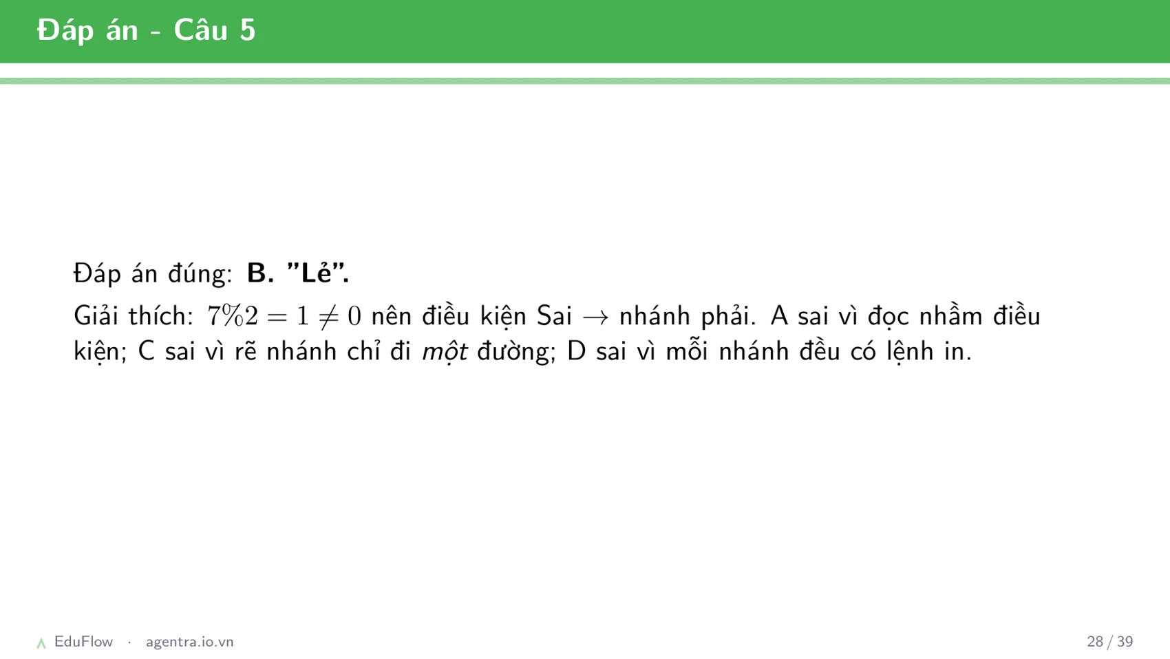 Thuật toán và cấu trúc điều khiển — slide 28