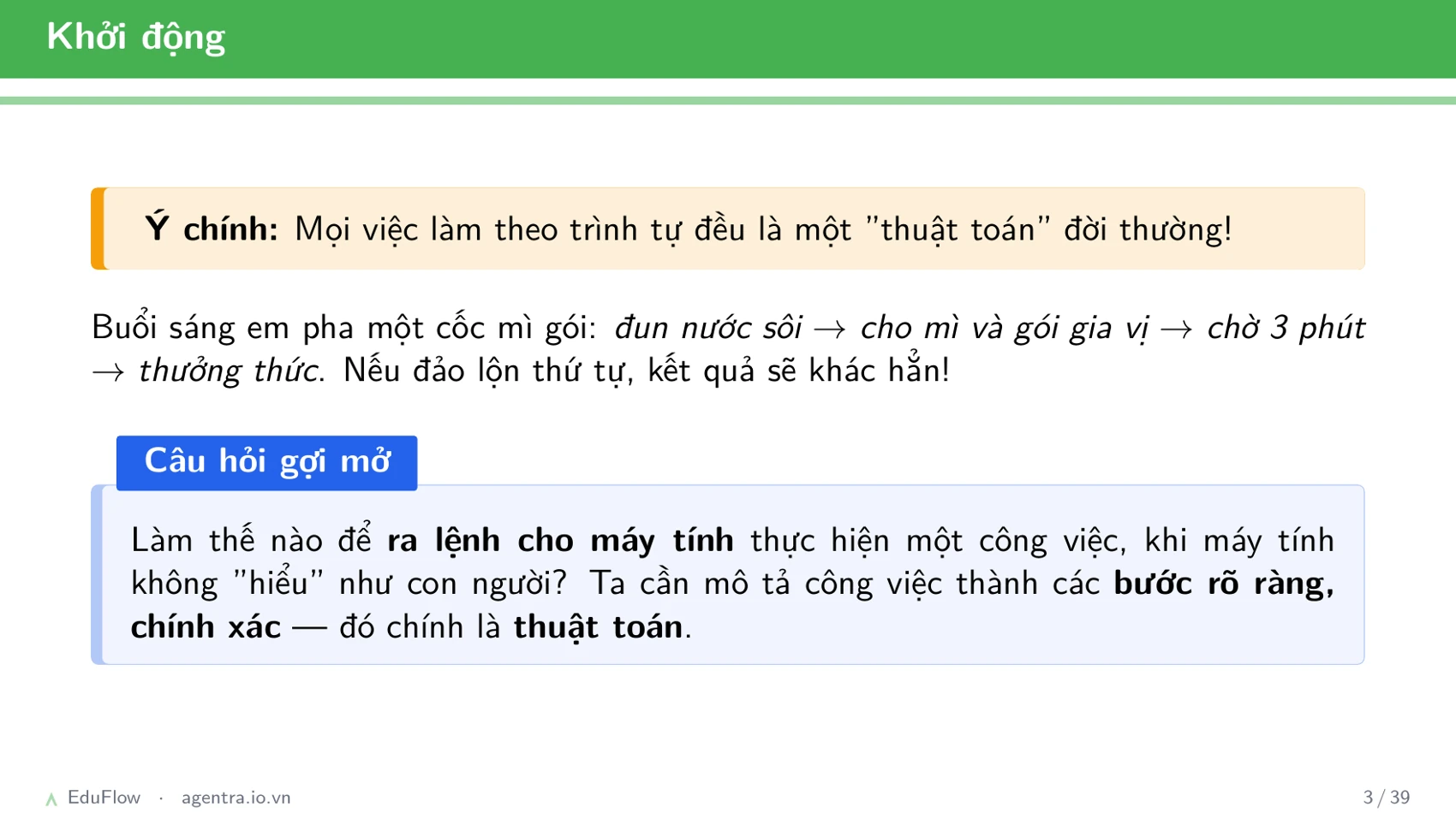 Thuật toán và cấu trúc điều khiển — slide 3