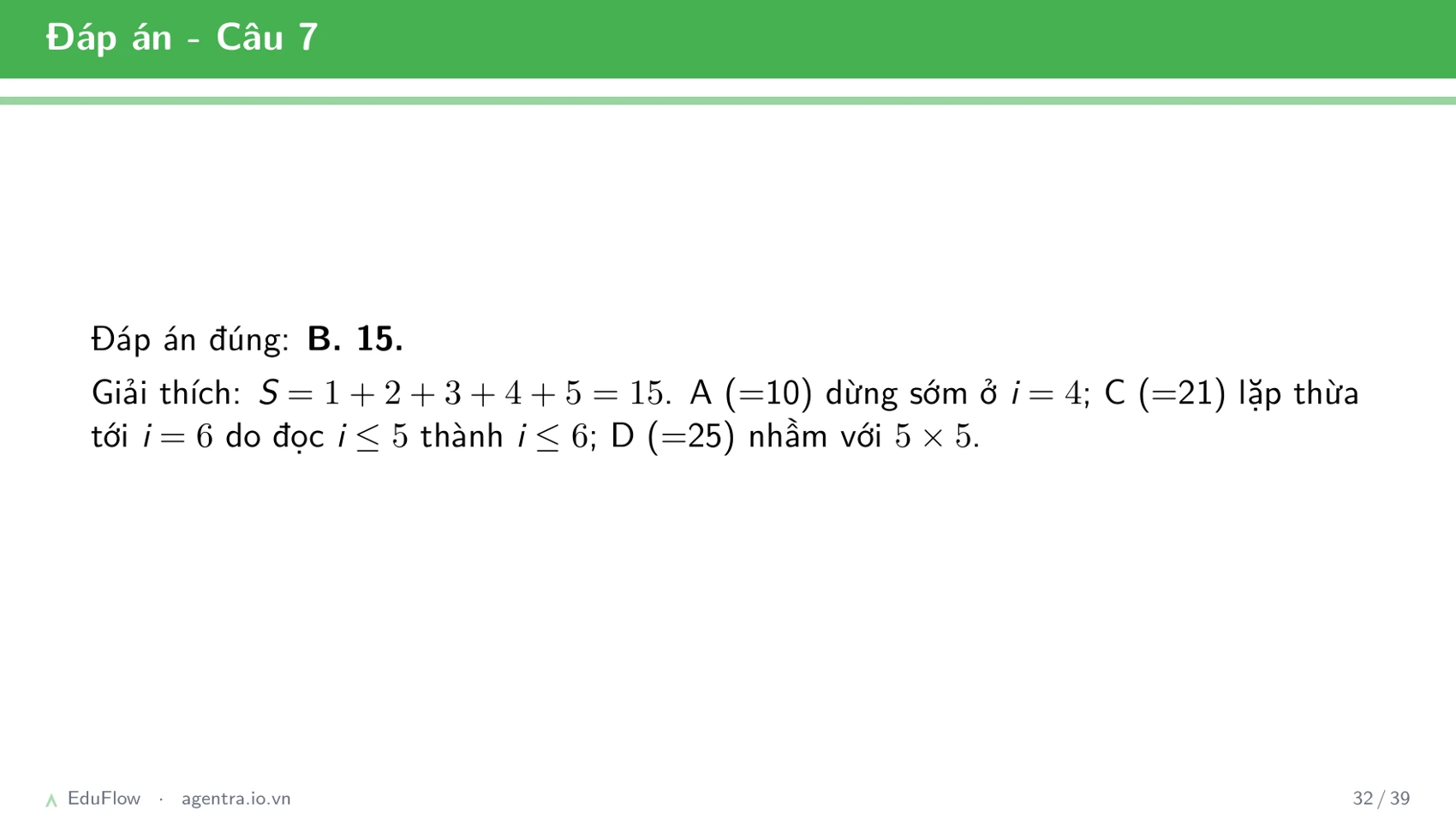 Thuật toán và cấu trúc điều khiển — slide 32