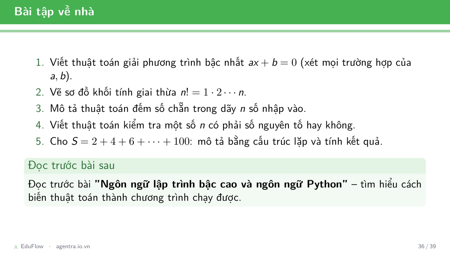 Thuật toán và cấu trúc điều khiển — slide 36