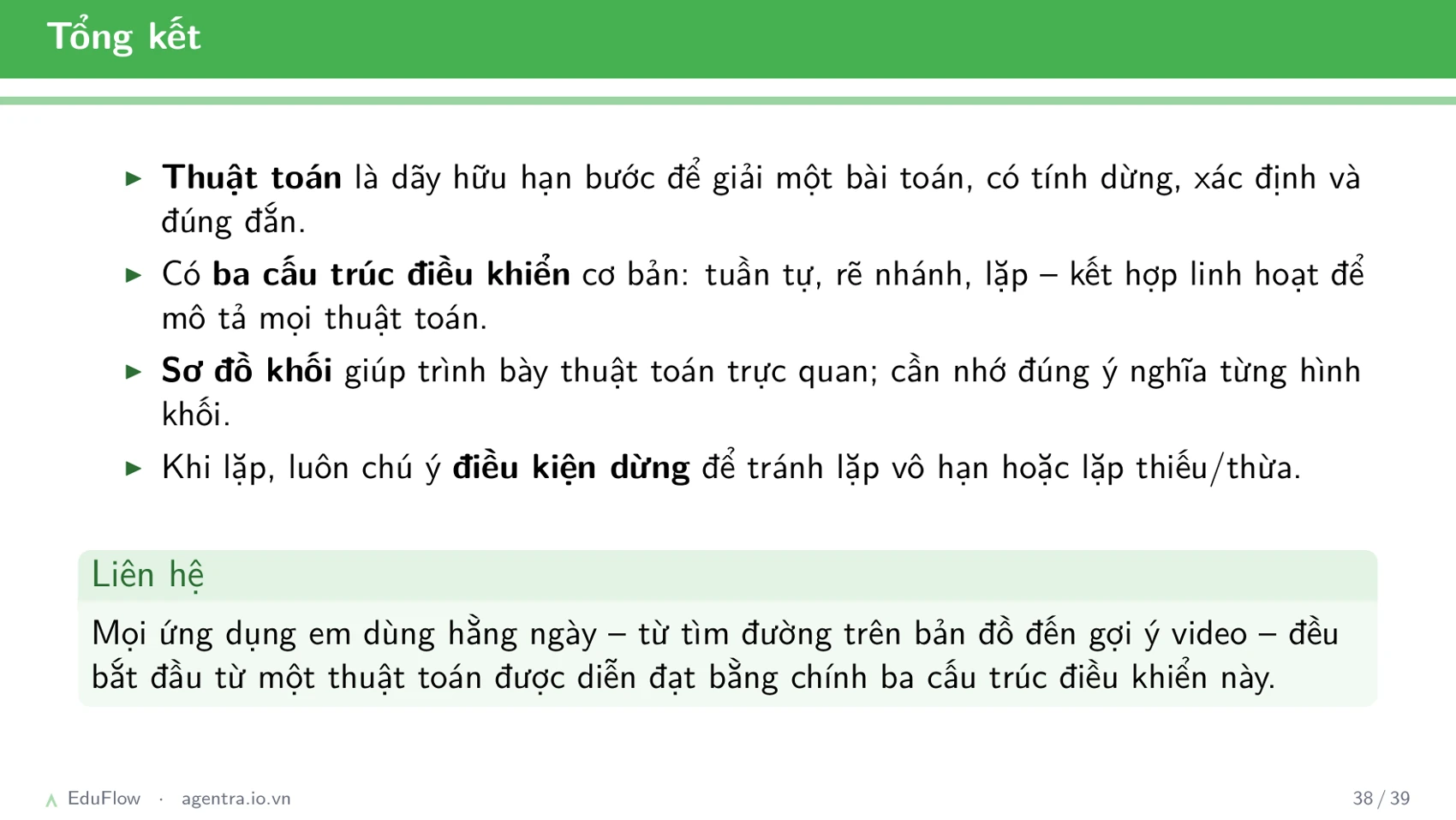 Thuật toán và cấu trúc điều khiển — slide 38