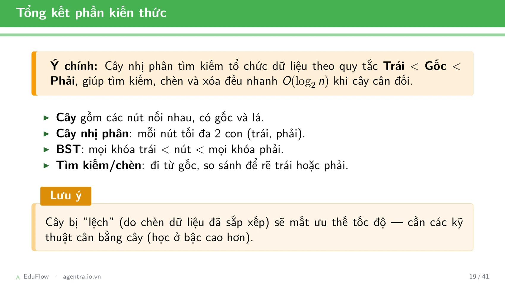 Cây nhị phân tìm kiếm — slide 19