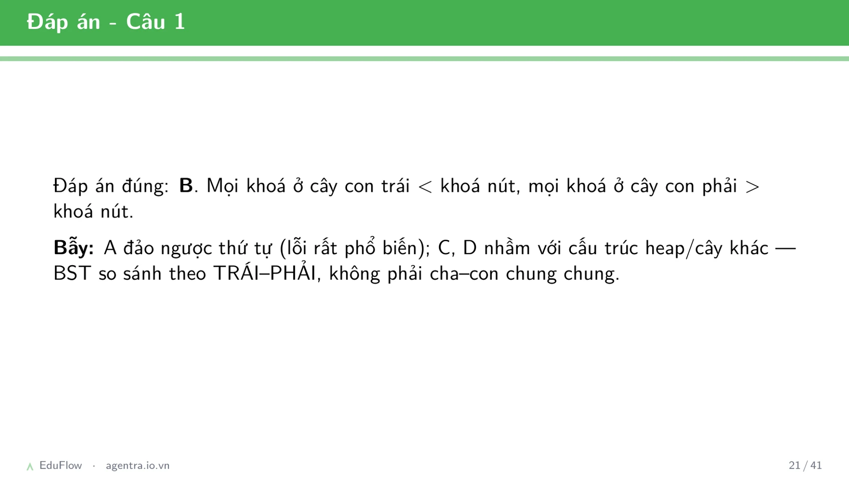 Cây nhị phân tìm kiếm — slide 21