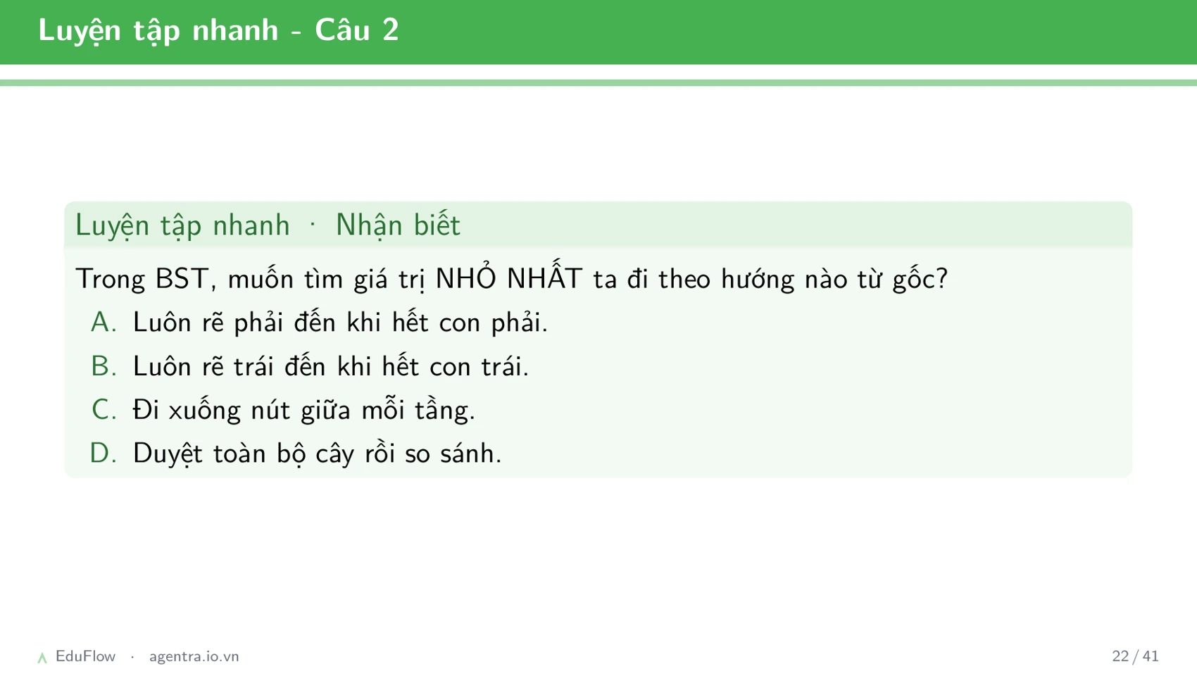 Cây nhị phân tìm kiếm — slide 22