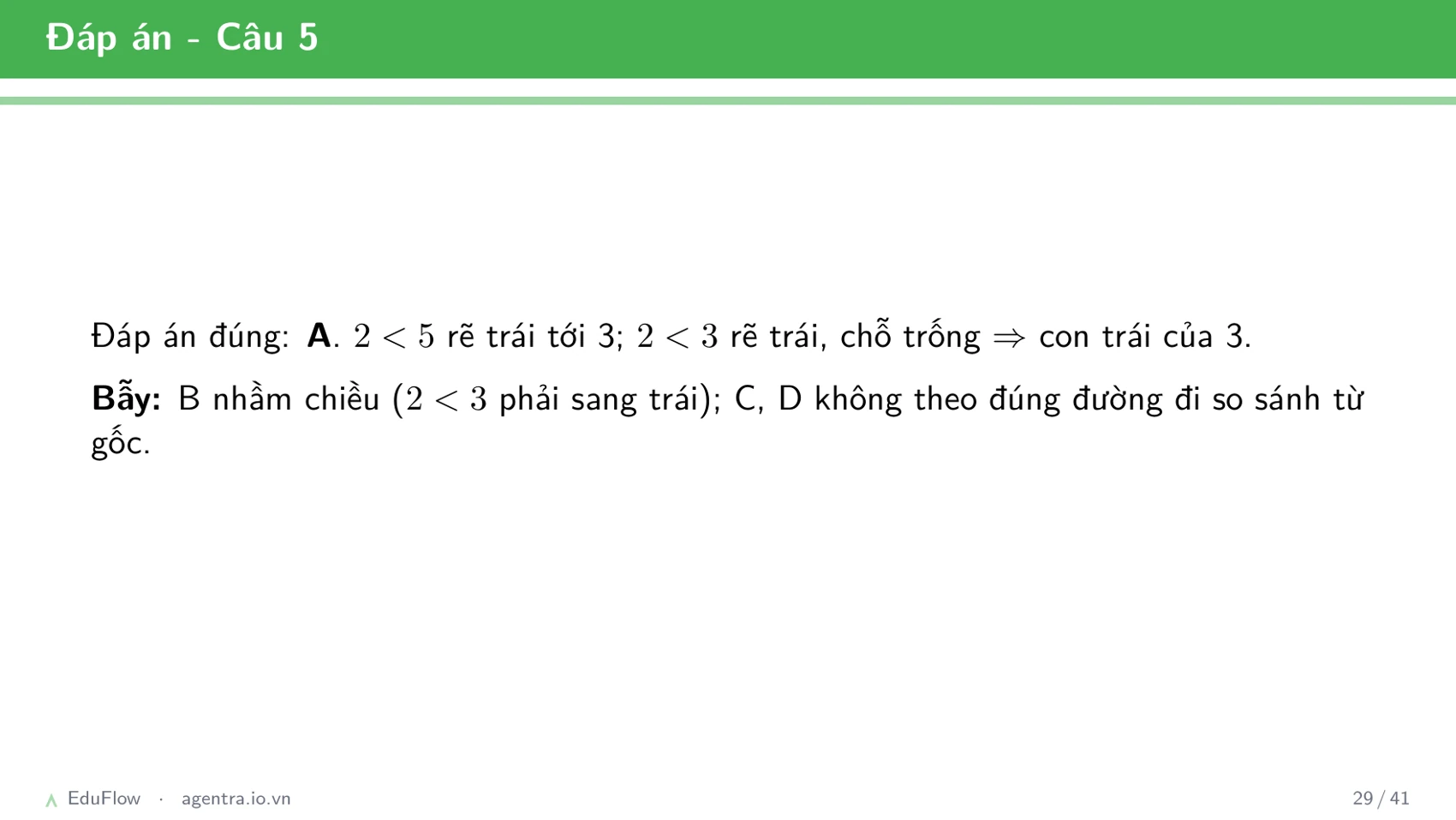 Cây nhị phân tìm kiếm — slide 29