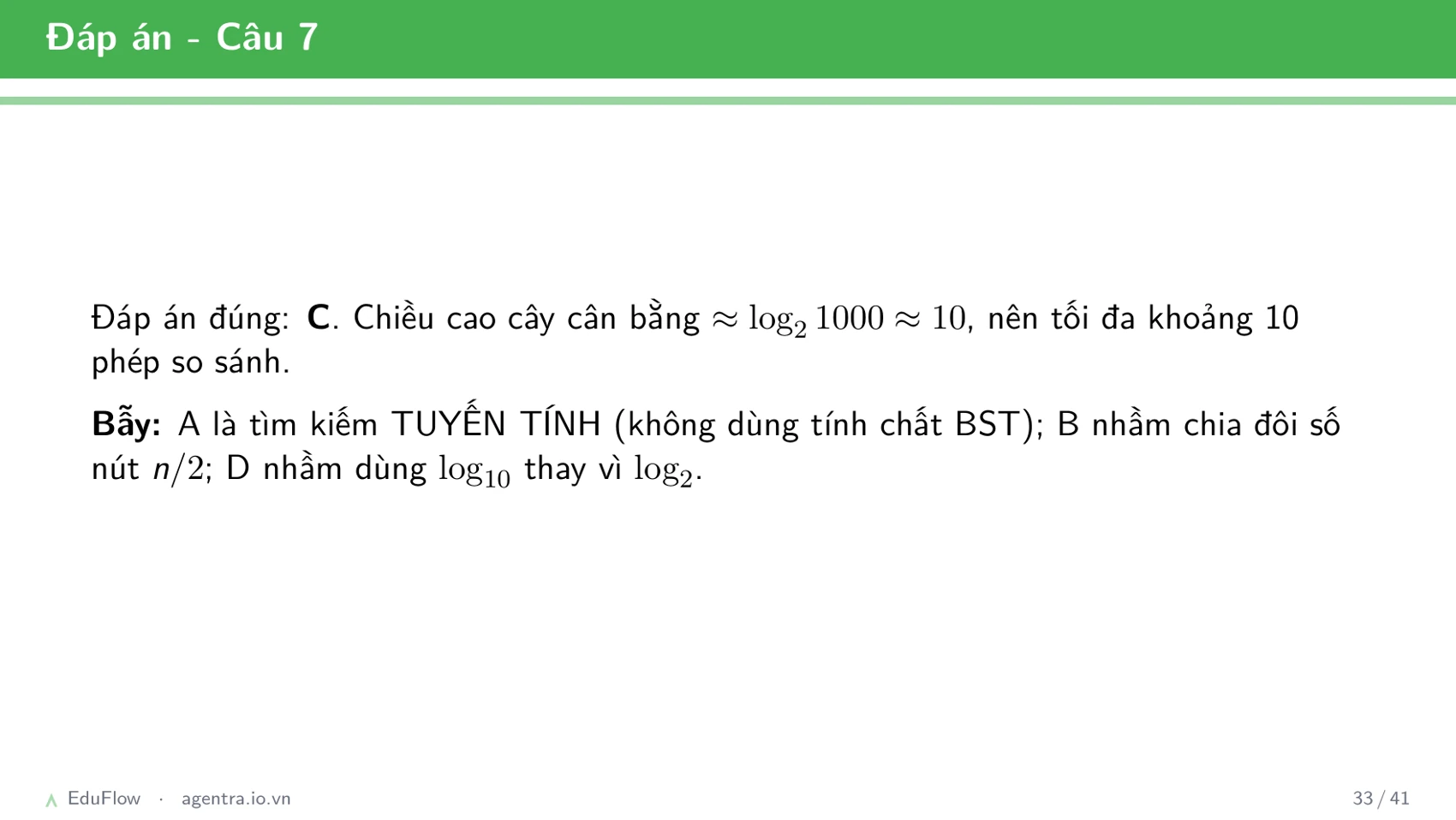 Cây nhị phân tìm kiếm — slide 33