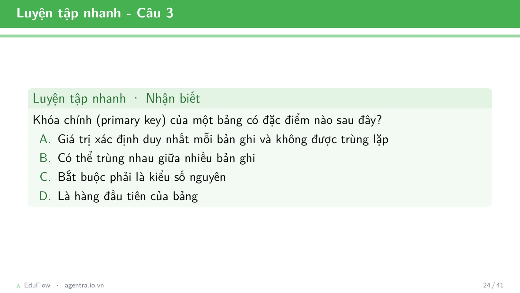 Cơ sở dữ liệu quan hệ — slide 24
