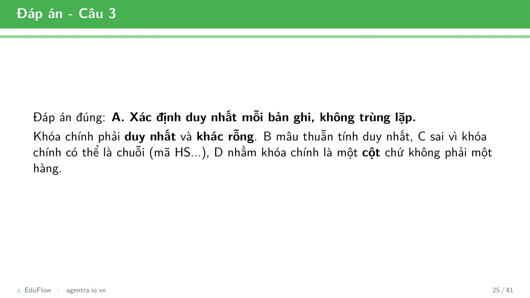 Cơ sở dữ liệu quan hệ — slide 25