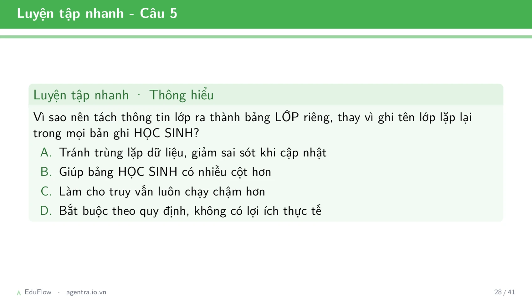Cơ sở dữ liệu quan hệ — slide 28