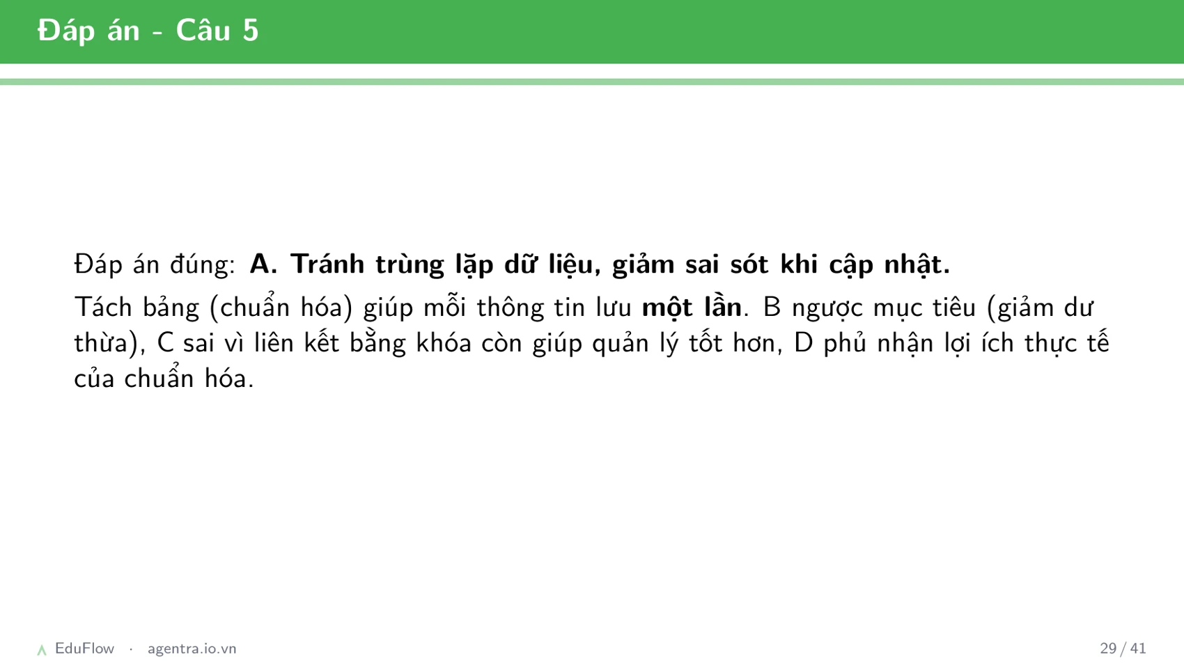 Cơ sở dữ liệu quan hệ — slide 29