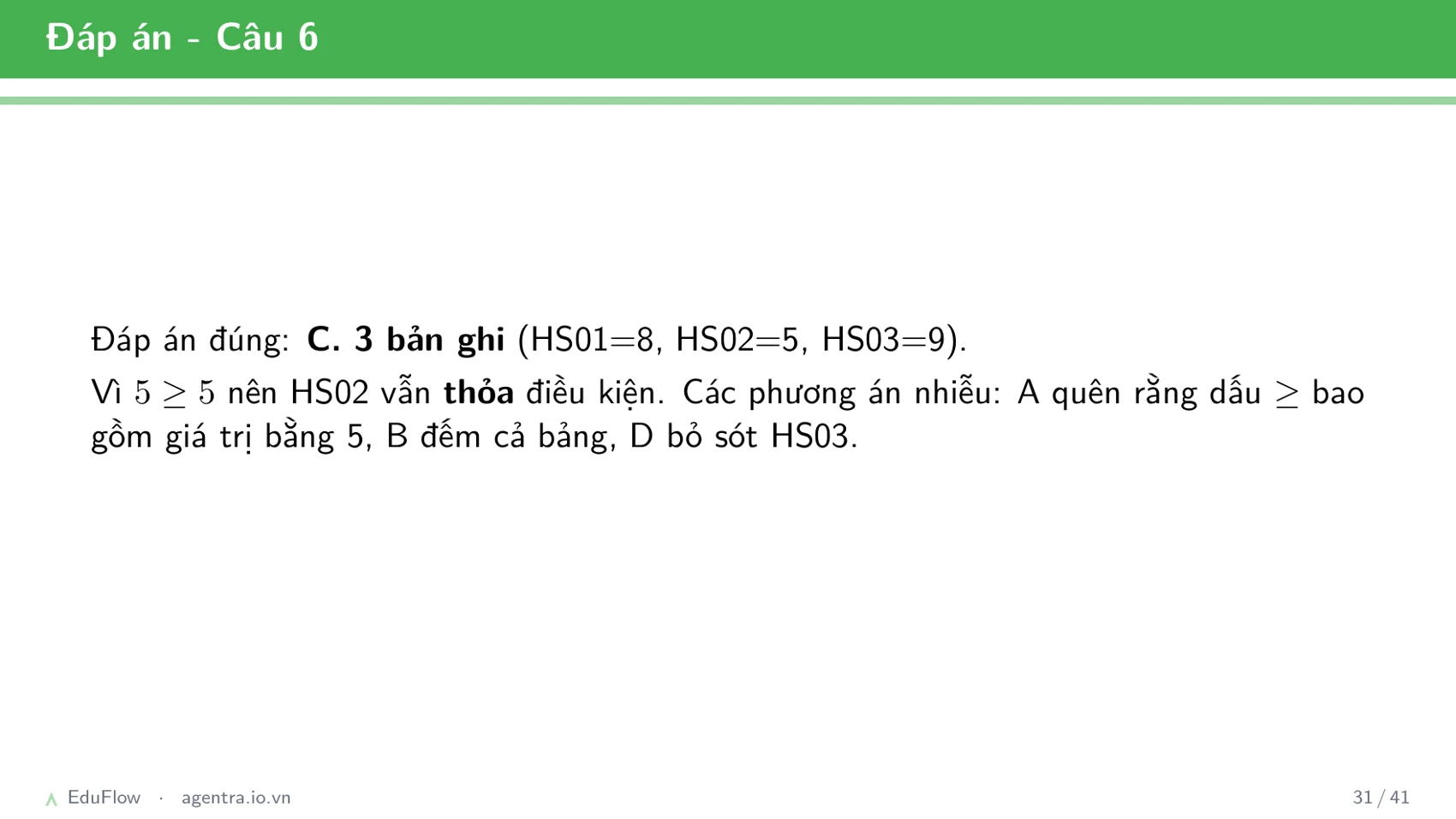 Cơ sở dữ liệu quan hệ — slide 31