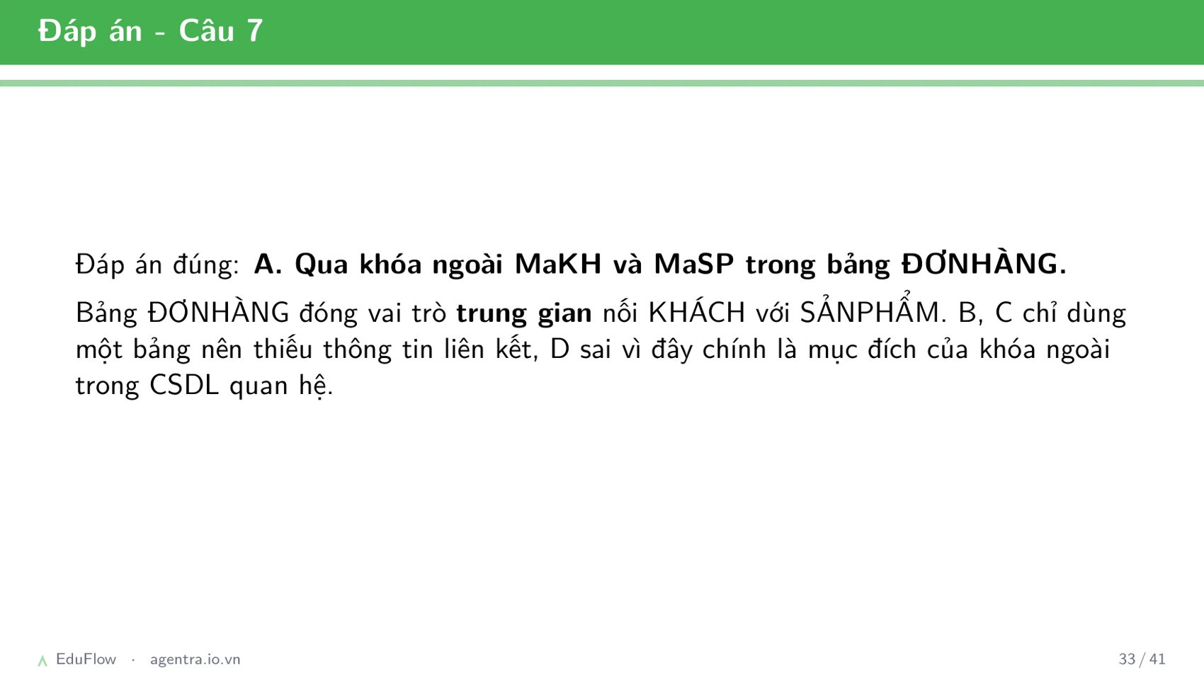 Cơ sở dữ liệu quan hệ — slide 33