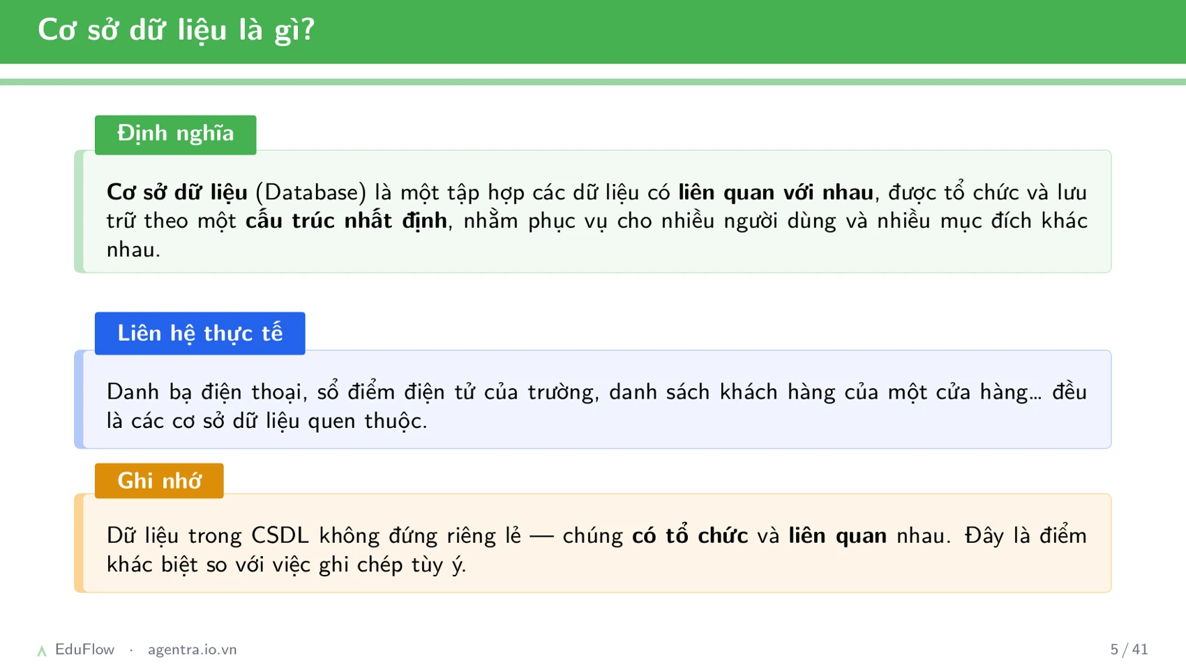 Cơ sở dữ liệu quan hệ — slide 5
