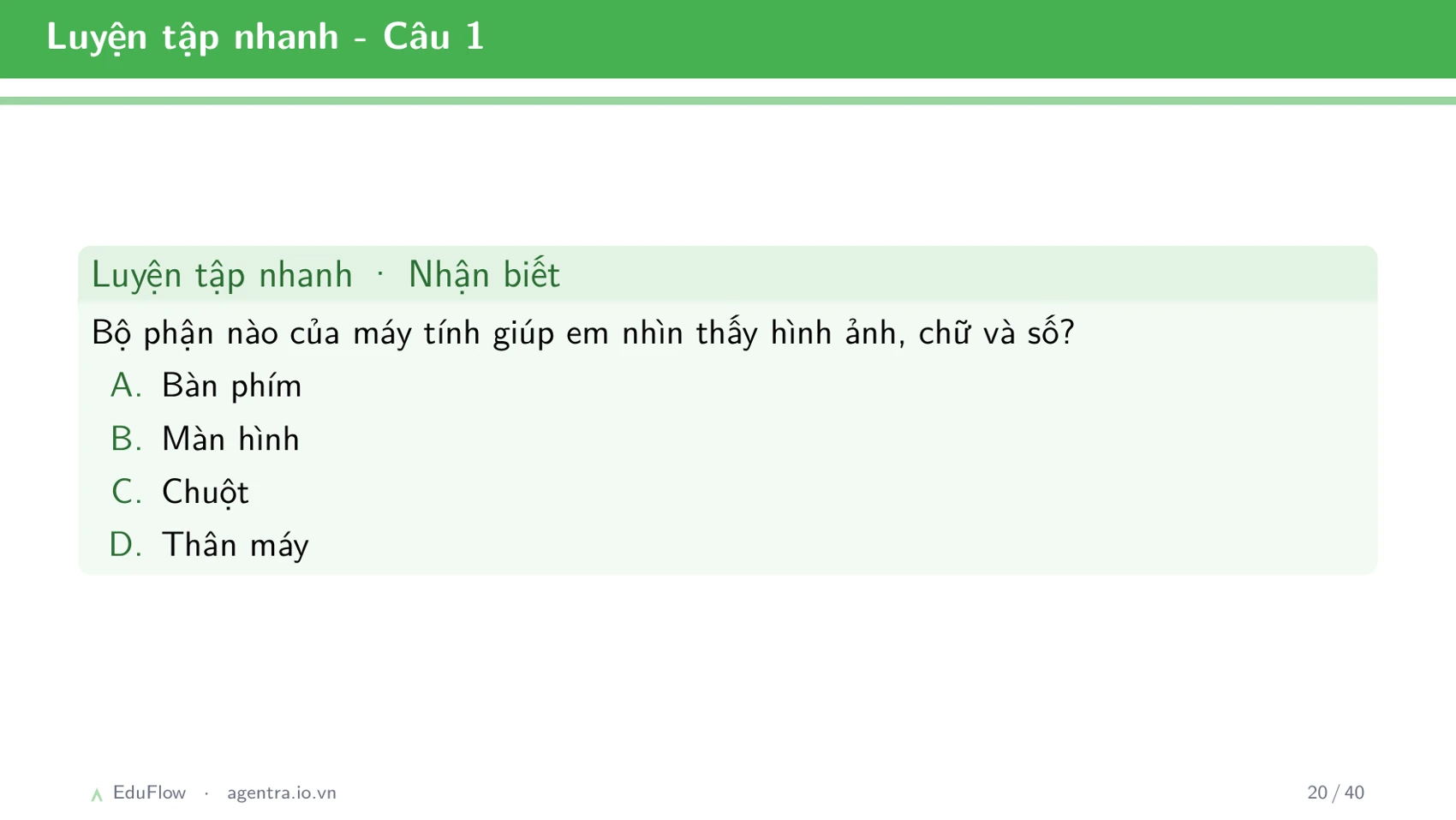 Máy tính và các bộ phận — slide 20