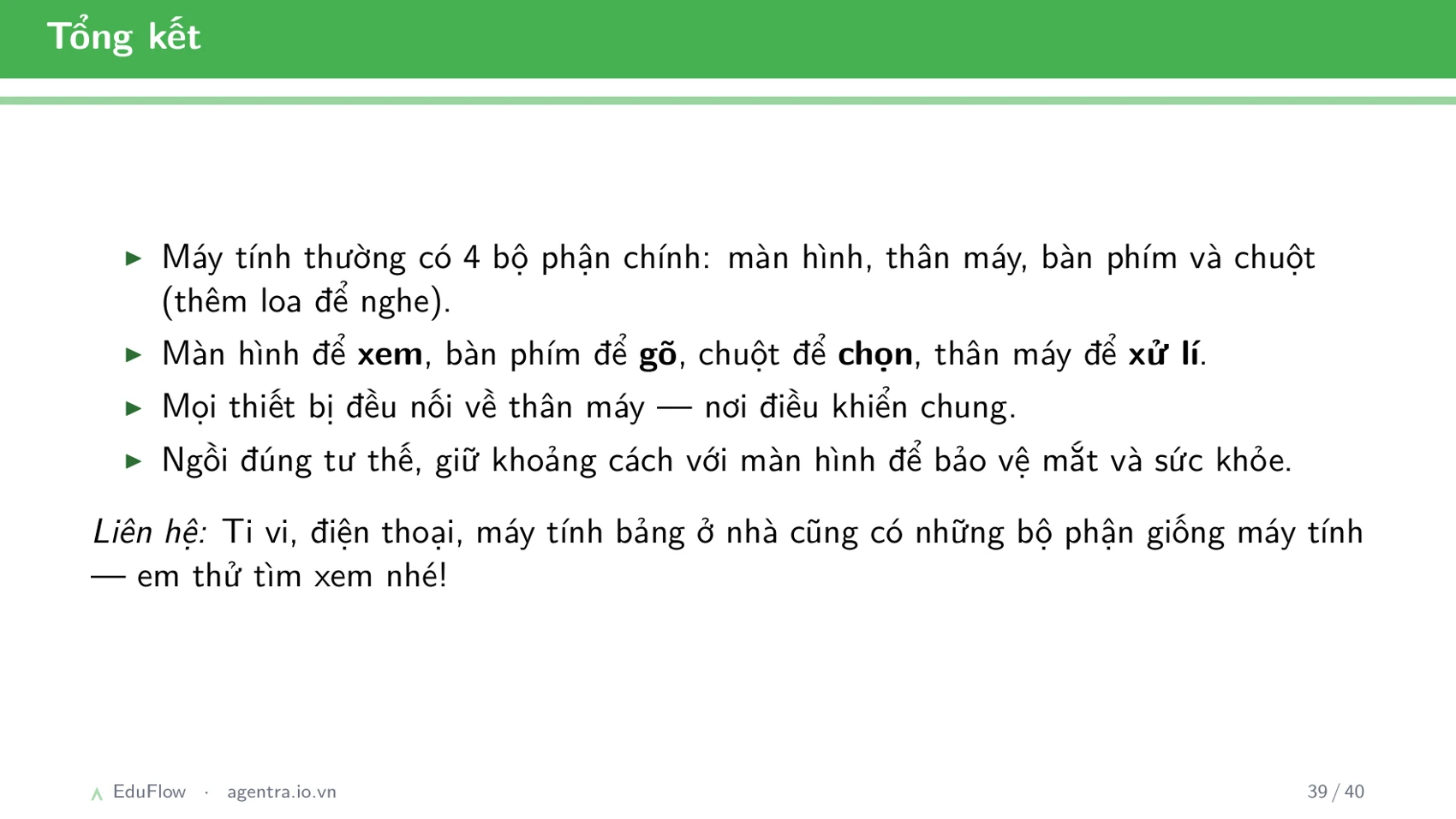 Máy tính và các bộ phận — slide 39