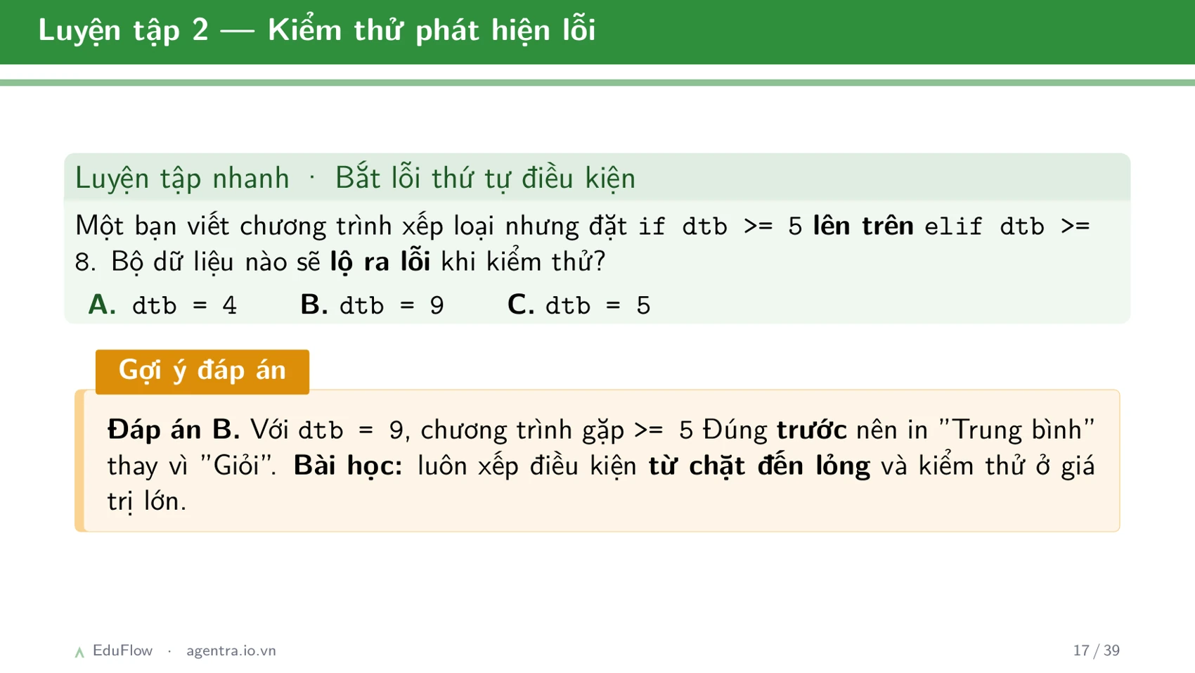 Thông tin, dữ liệu và xử lí thông tin — slide 17