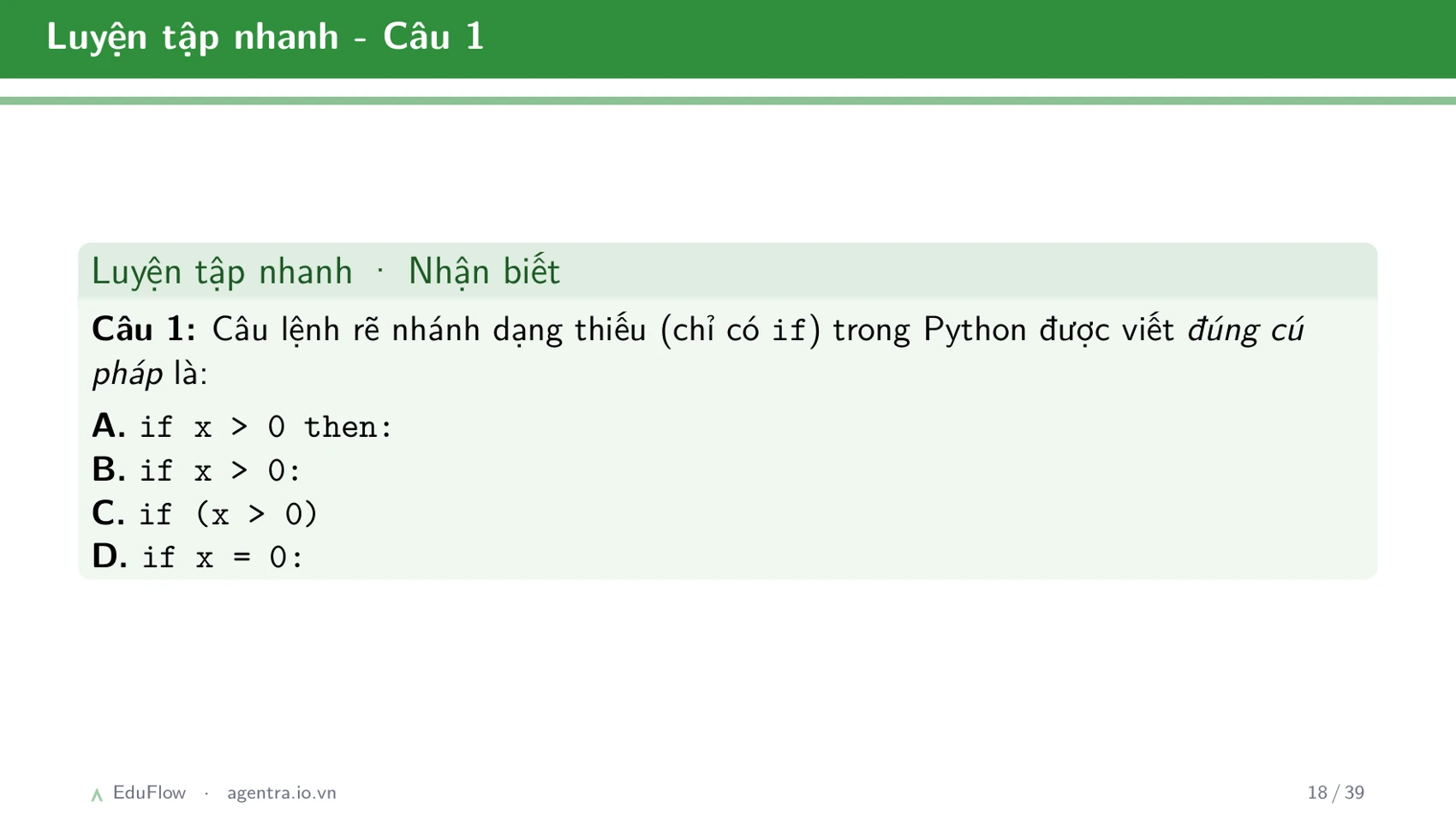 Thông tin, dữ liệu và xử lí thông tin — slide 18
