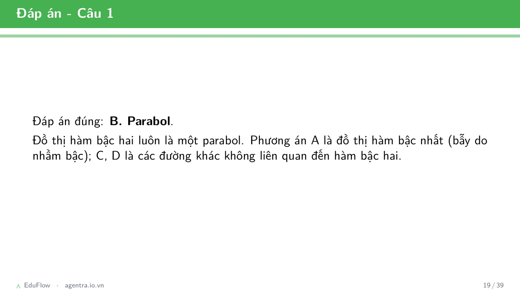 Đồ thị parabol — slide 19