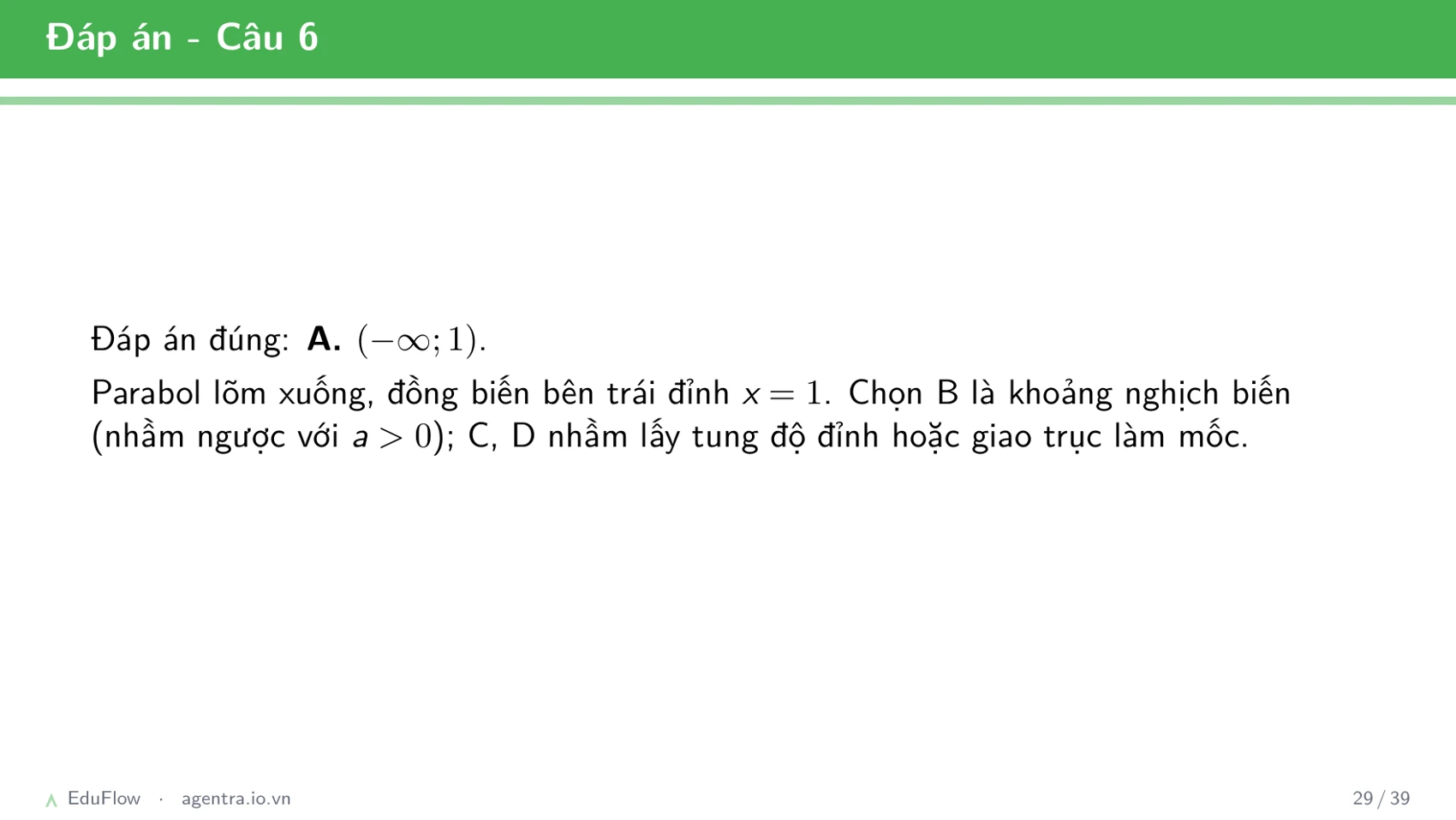 Đồ thị parabol — slide 29
