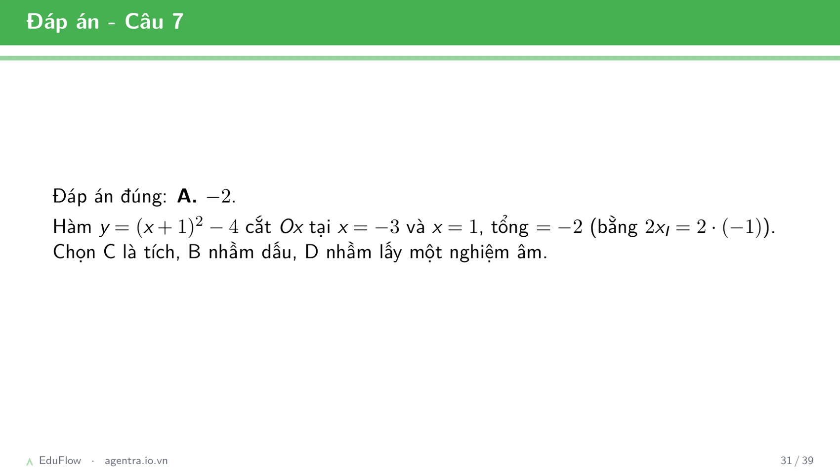 Đồ thị parabol — slide 31