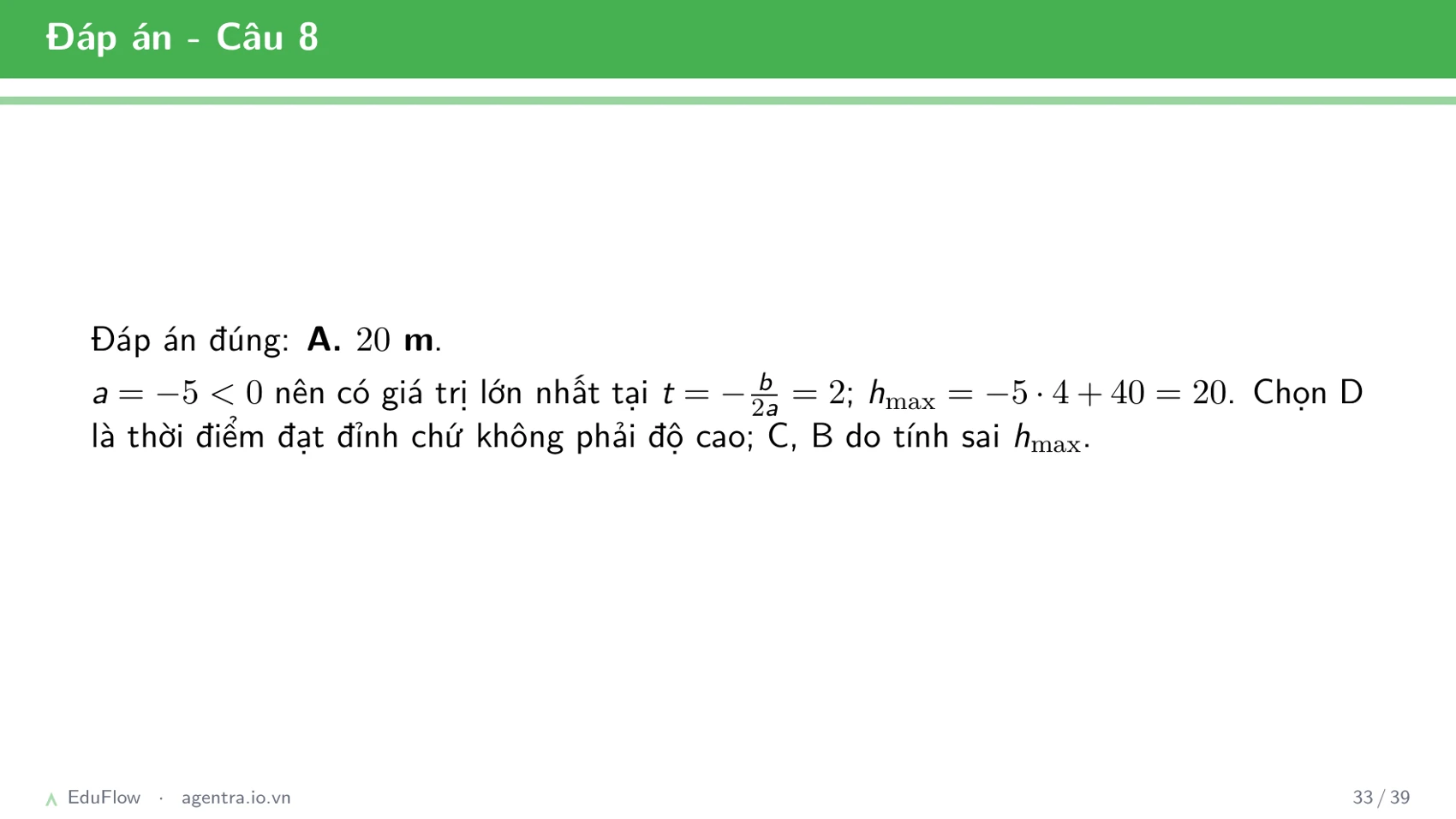 Đồ thị parabol — slide 33