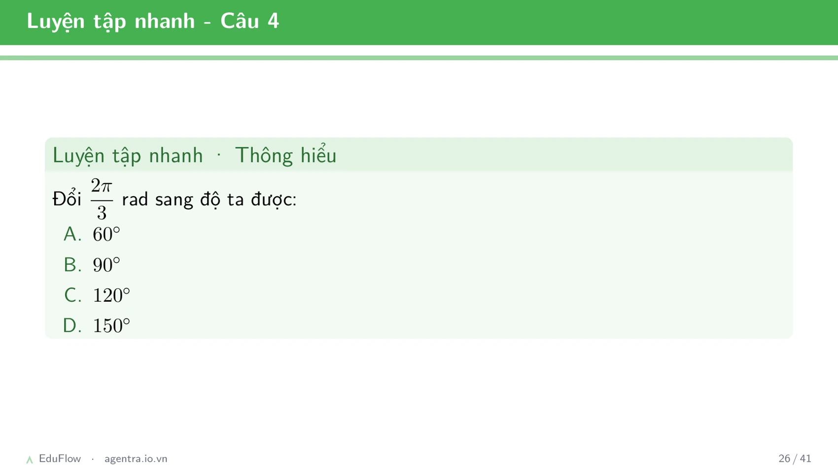 Cung và góc lượng giác — slide 26