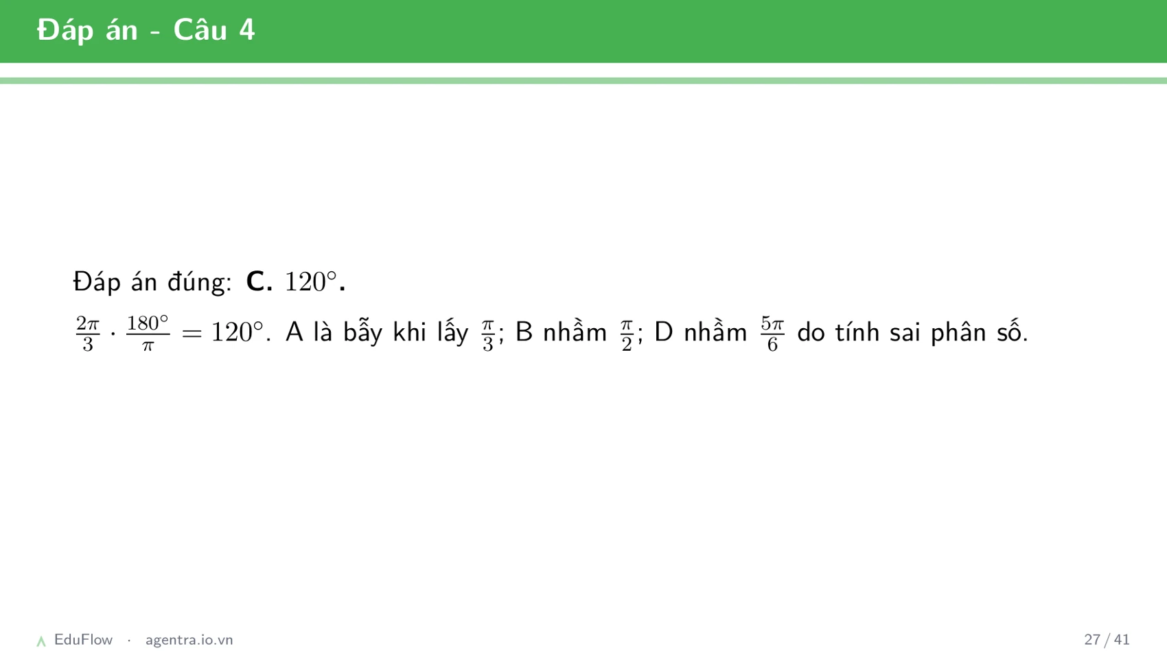 Cung và góc lượng giác — slide 27