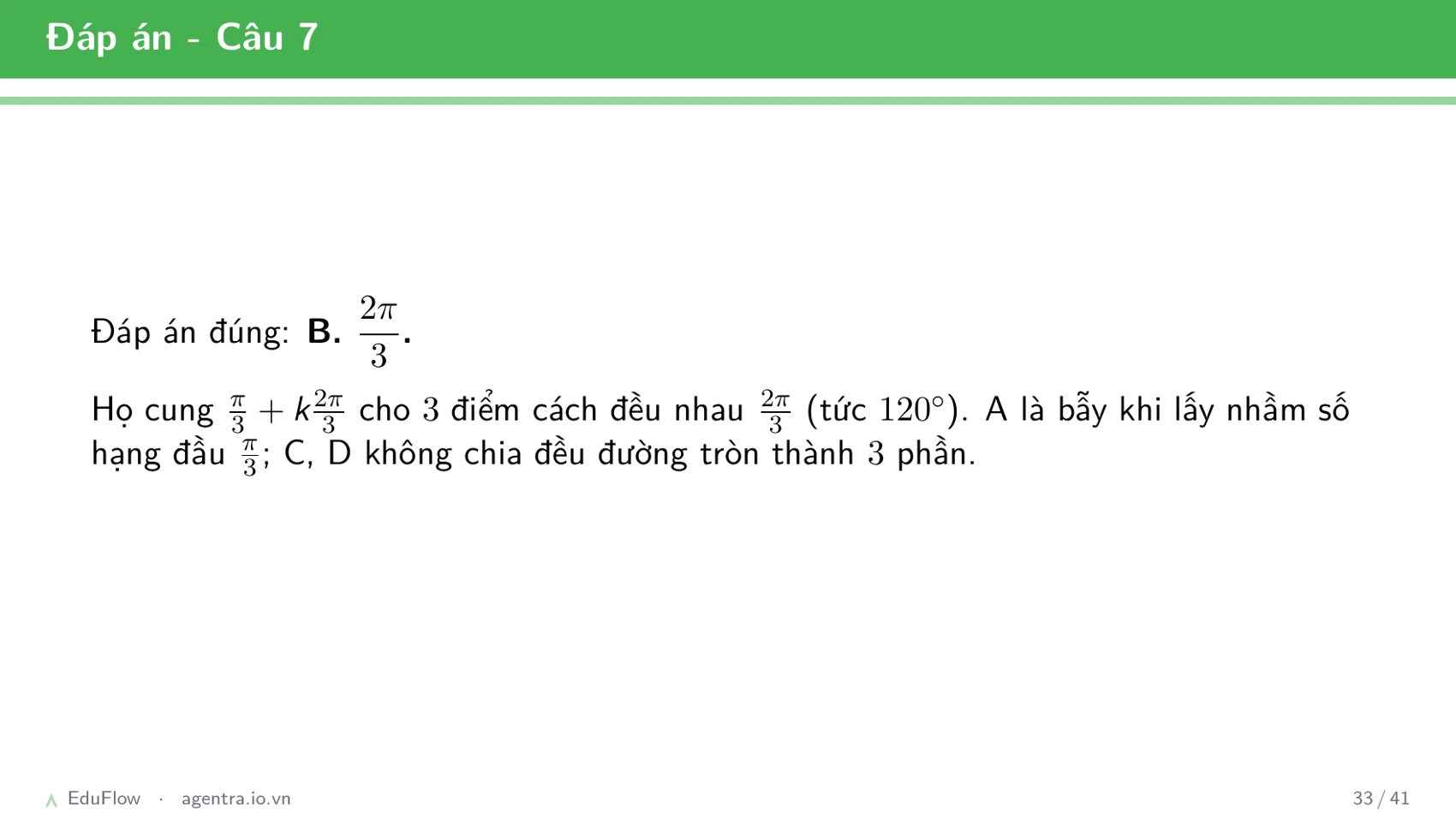 Cung và góc lượng giác — slide 33