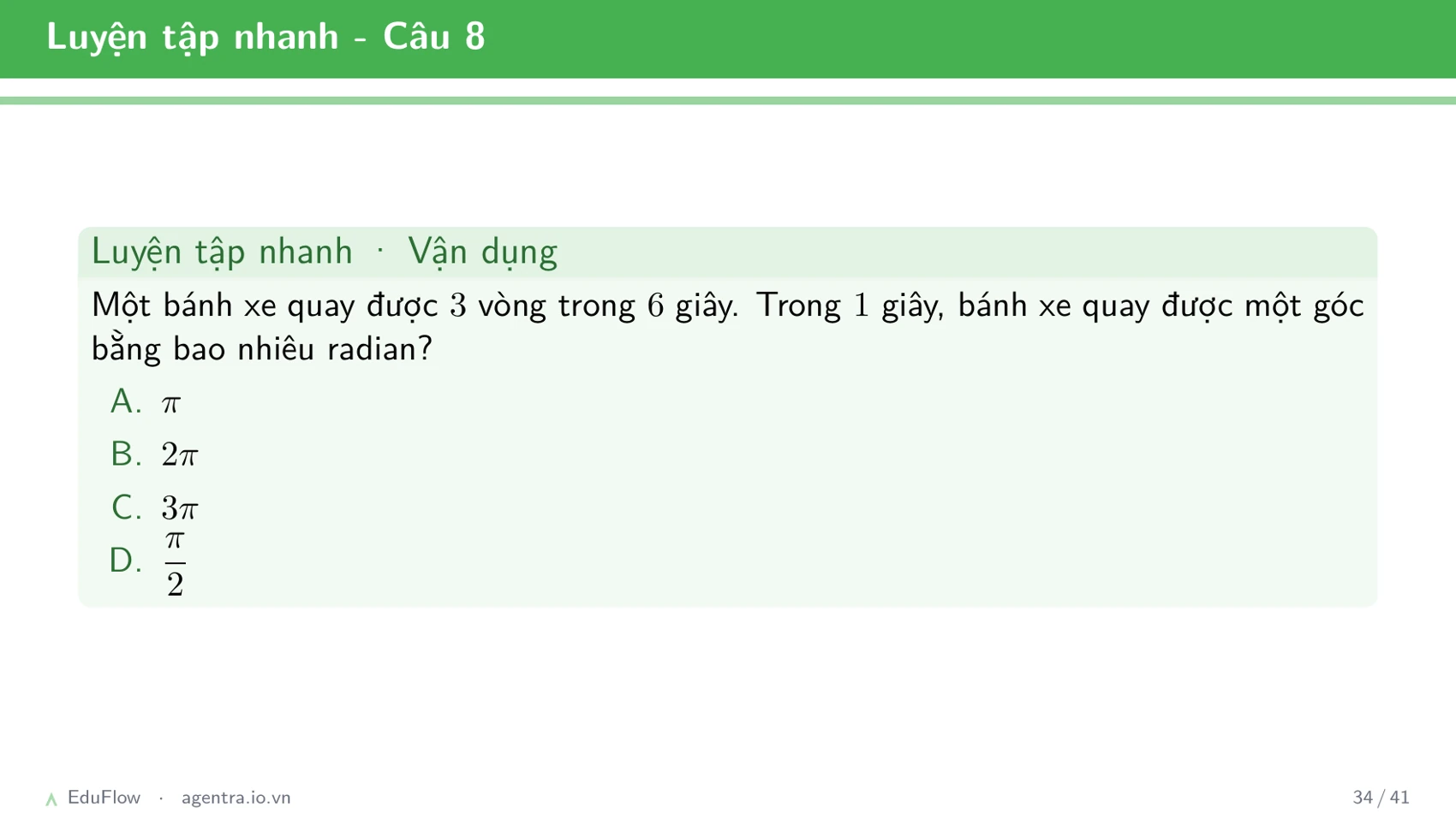 Cung và góc lượng giác — slide 34