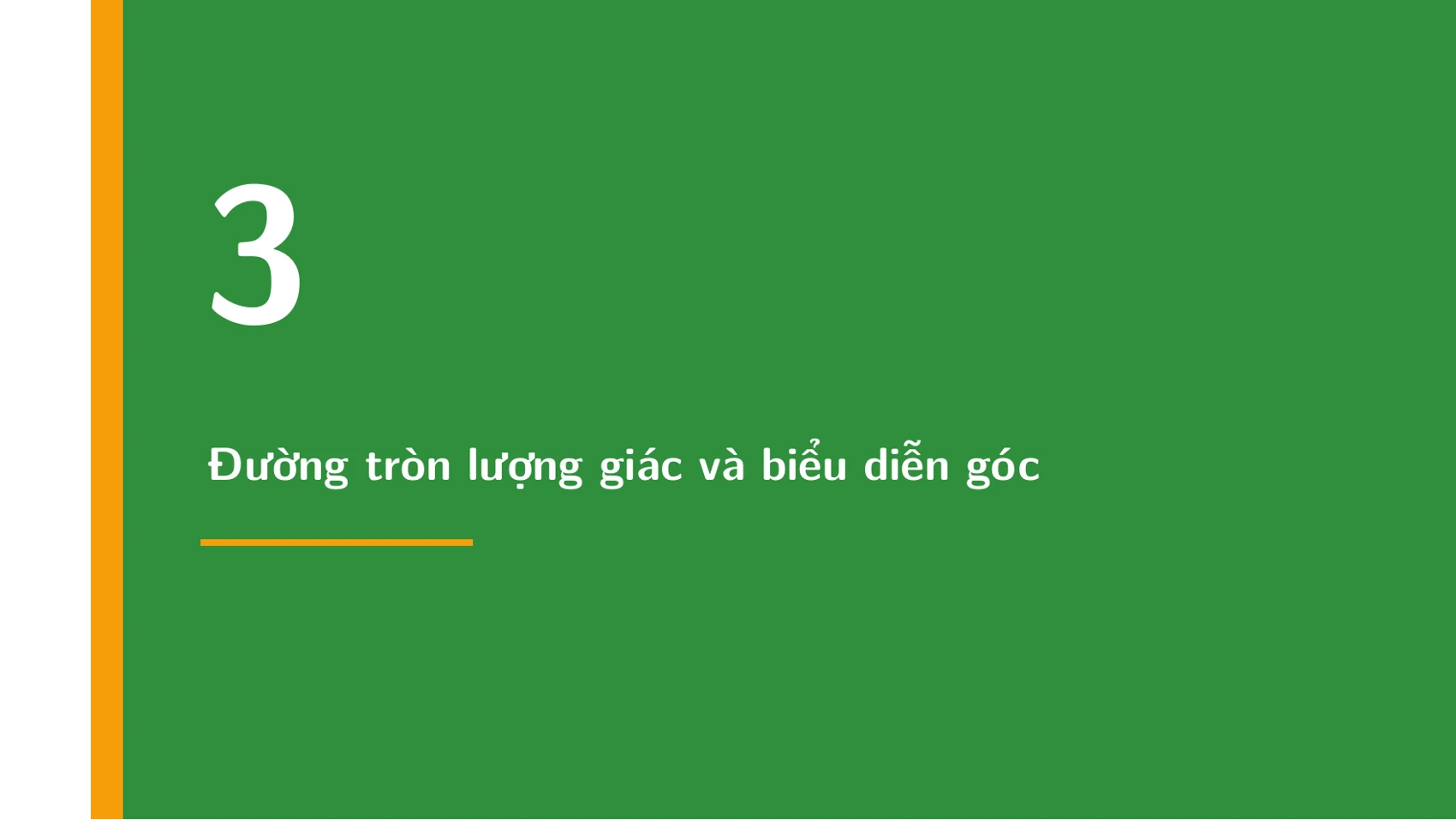 Góc lượng giác và giá trị lượng giác — slide 12