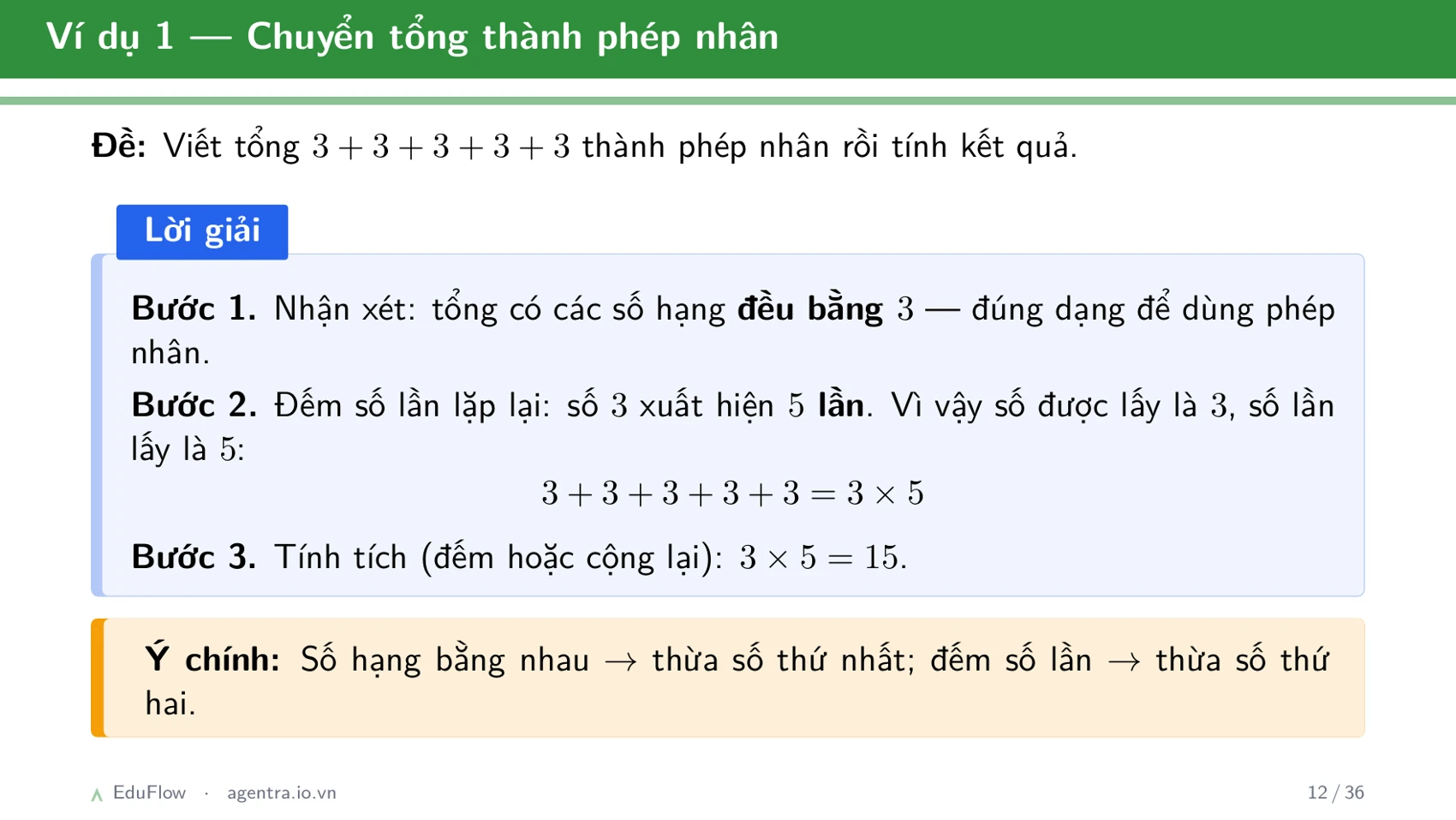 Cộng, trừ có nhớ trong phạm vi 1000 — slide 12