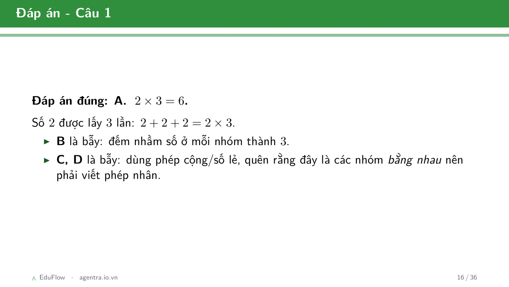 Cộng, trừ có nhớ trong phạm vi 1000 — slide 16