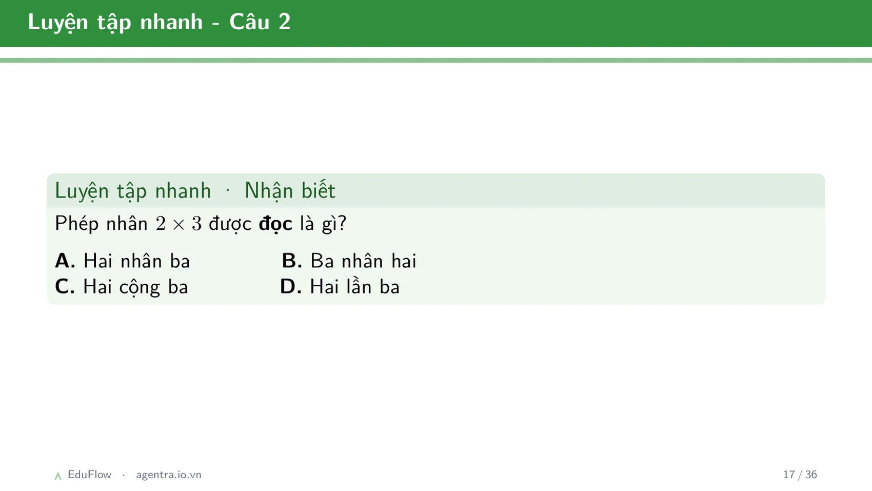 Cộng, trừ có nhớ trong phạm vi 1000 — slide 17