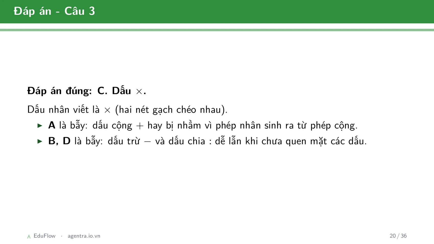 Cộng, trừ có nhớ trong phạm vi 1000 — slide 20