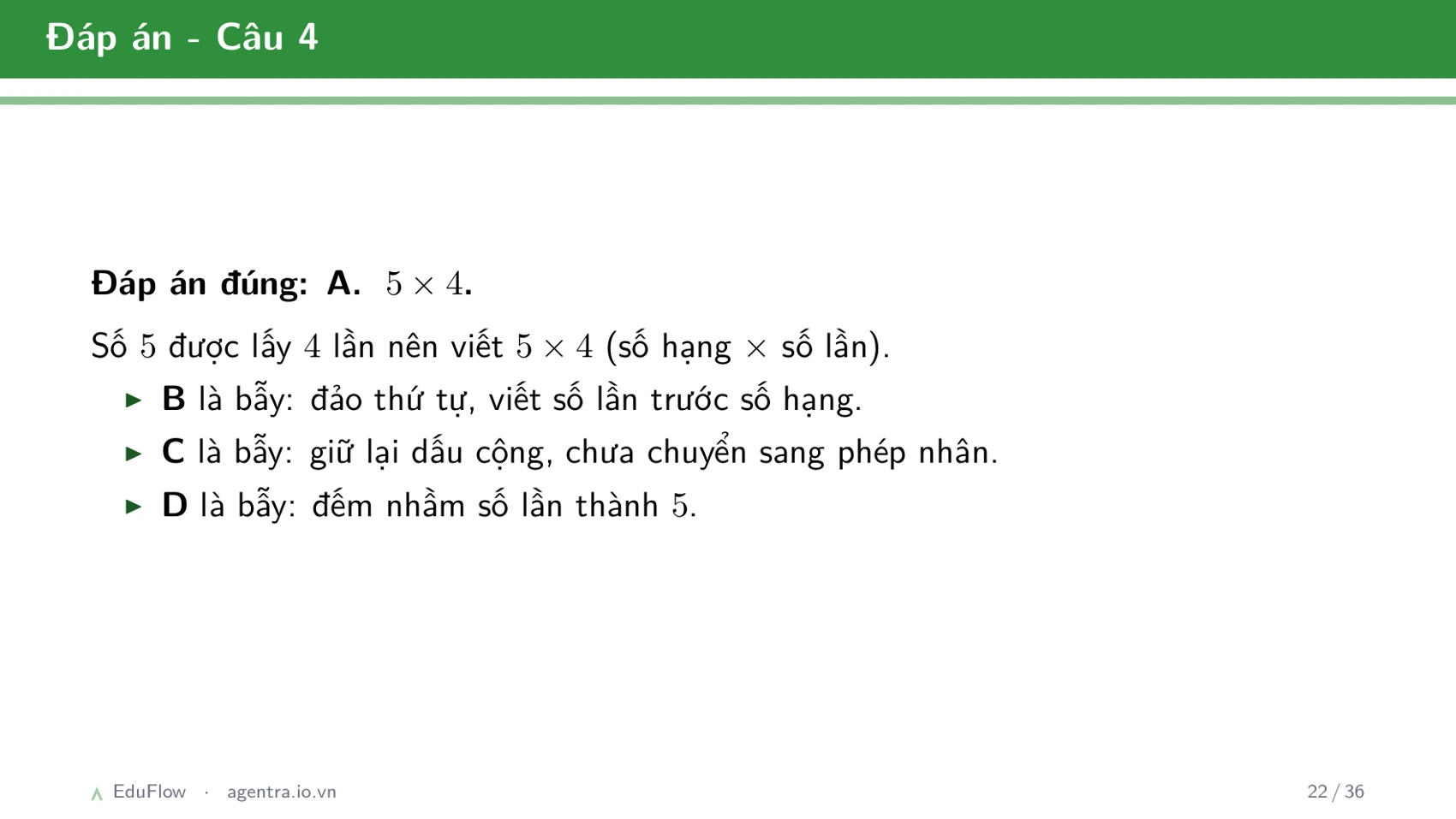 Cộng, trừ có nhớ trong phạm vi 1000 — slide 22