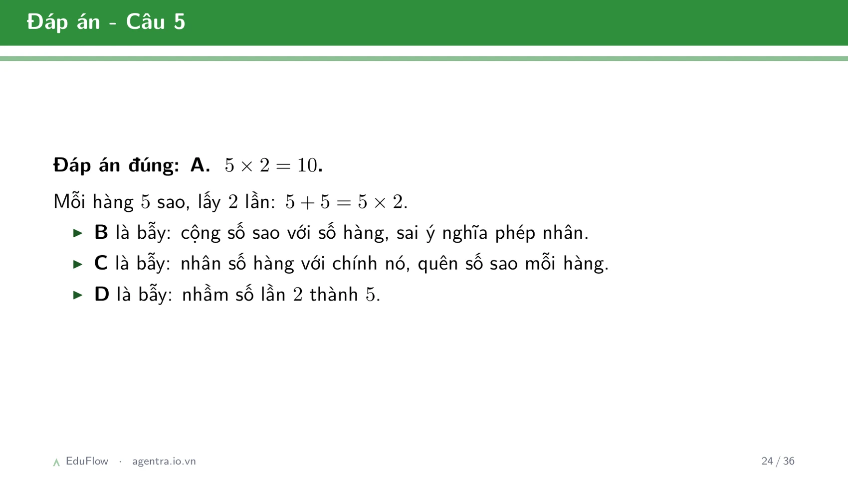 Cộng, trừ có nhớ trong phạm vi 1000 — slide 24