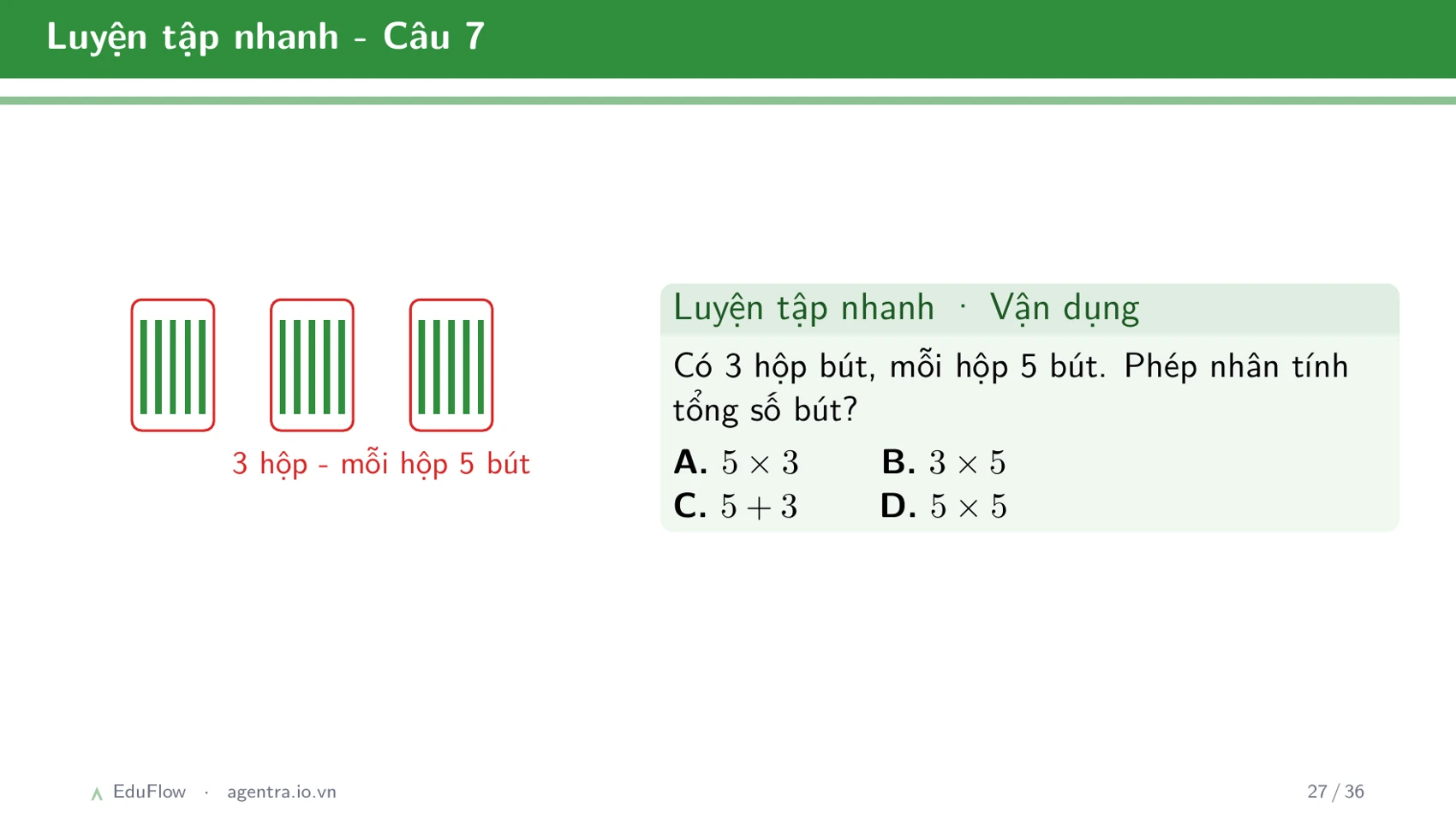 Cộng, trừ có nhớ trong phạm vi 1000 — slide 27