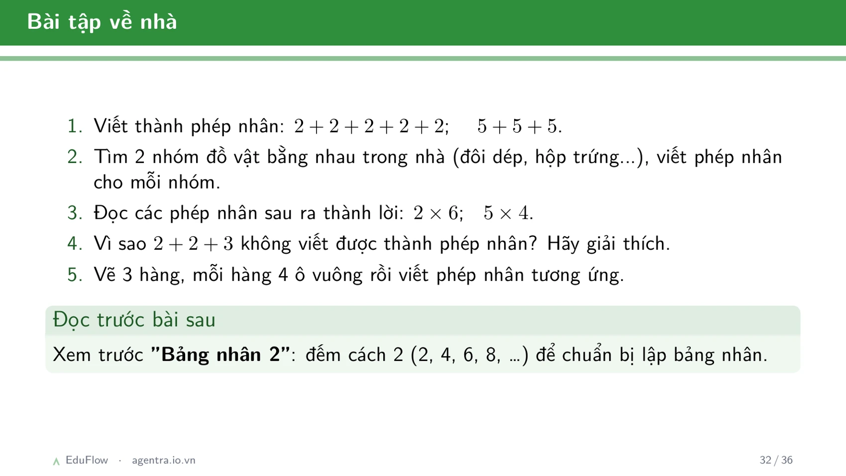 Cộng, trừ có nhớ trong phạm vi 1000 — slide 32