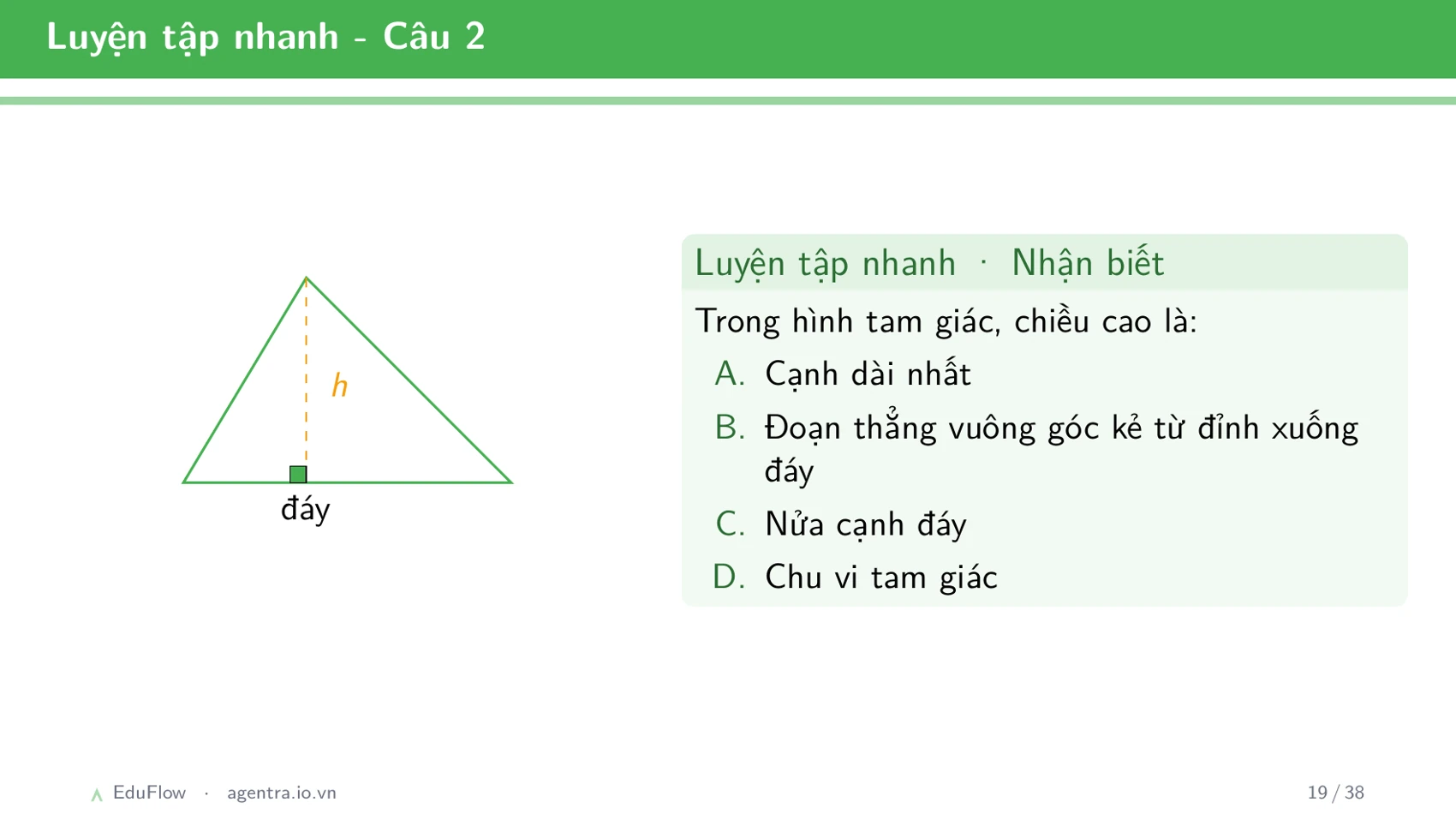Diện tích hình tam giác — slide 19