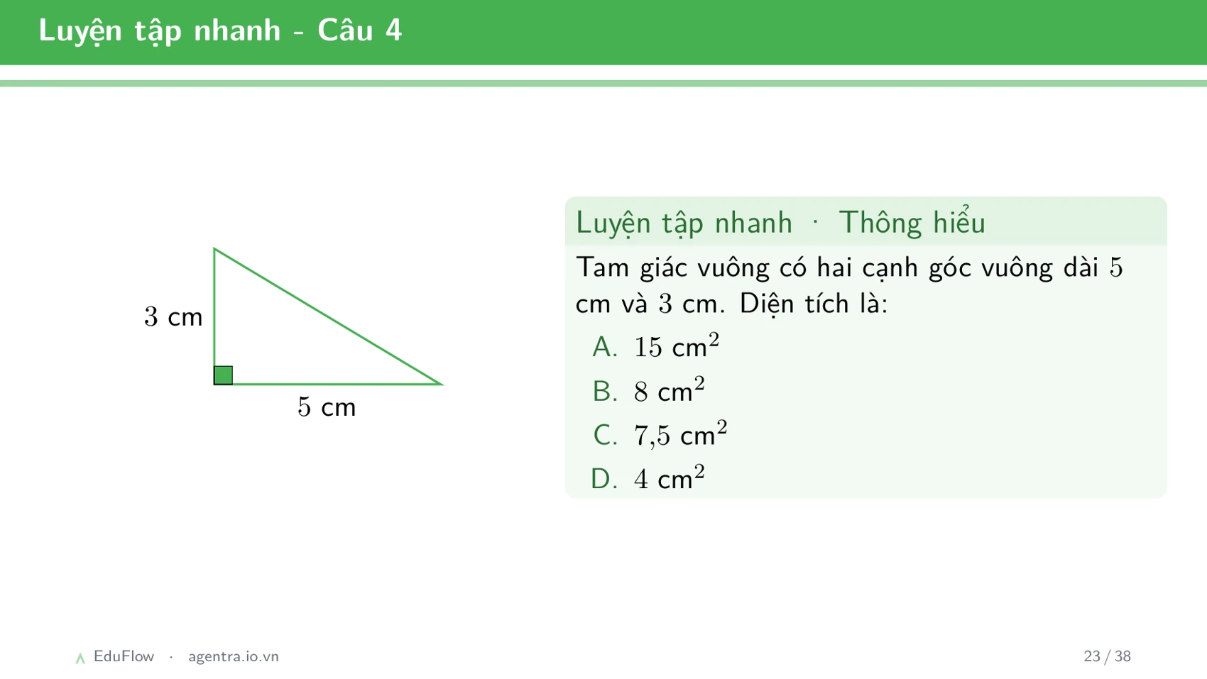 Diện tích hình tam giác — slide 23