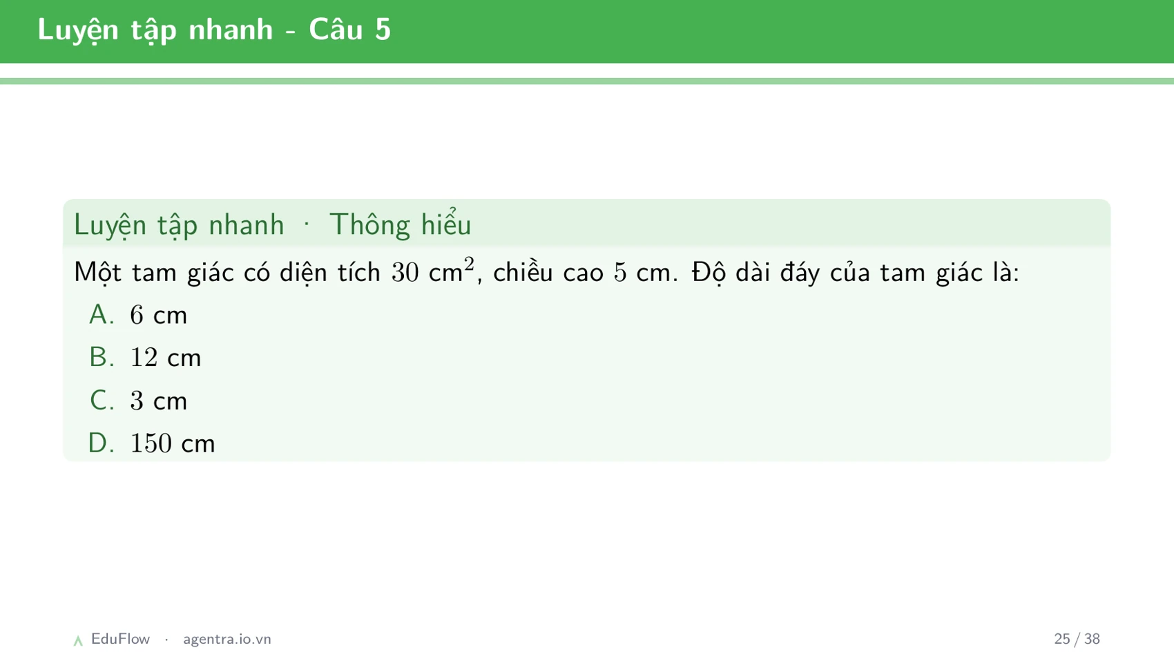 Diện tích hình tam giác — slide 25