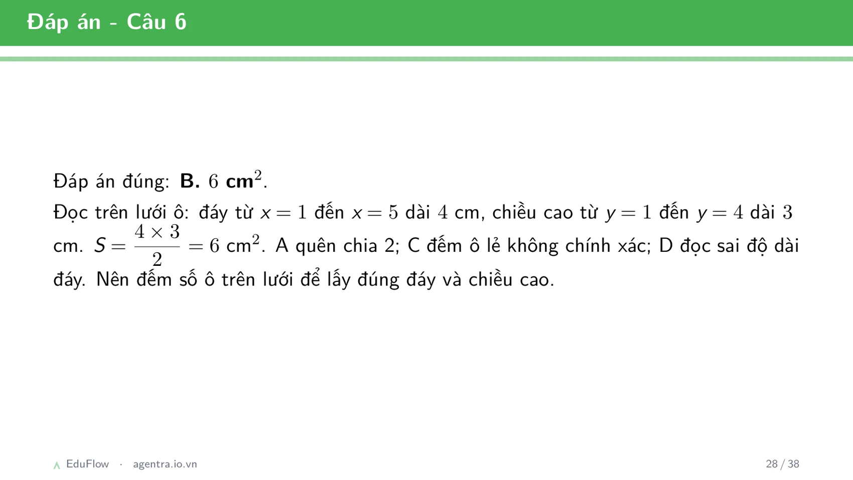 Diện tích hình tam giác — slide 28