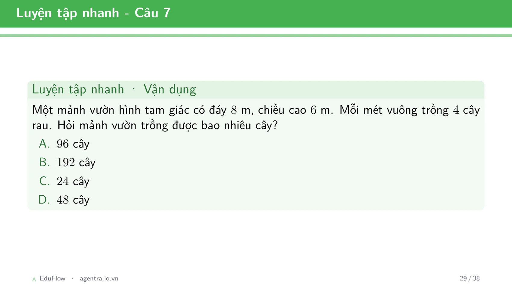 Diện tích hình tam giác — slide 29